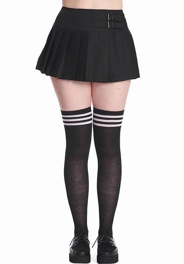 Smart Texture Darkdoll [Black] | MINI SKIRT