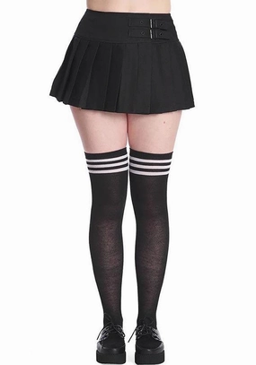 Smart Texture Darkdoll [Black] | MINI SKIRT