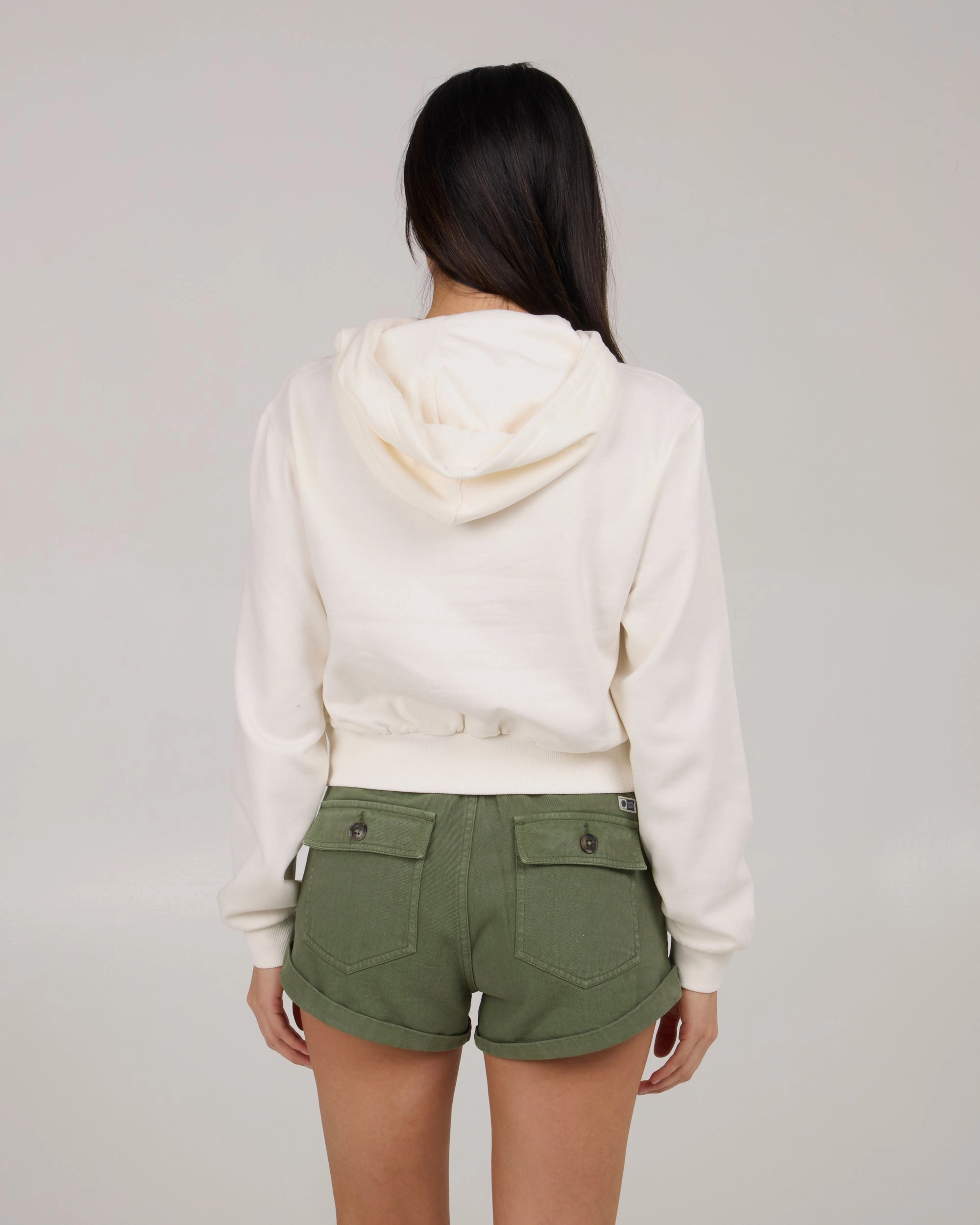 Daybreak Crop Hoody - Off White Outdoor Essential