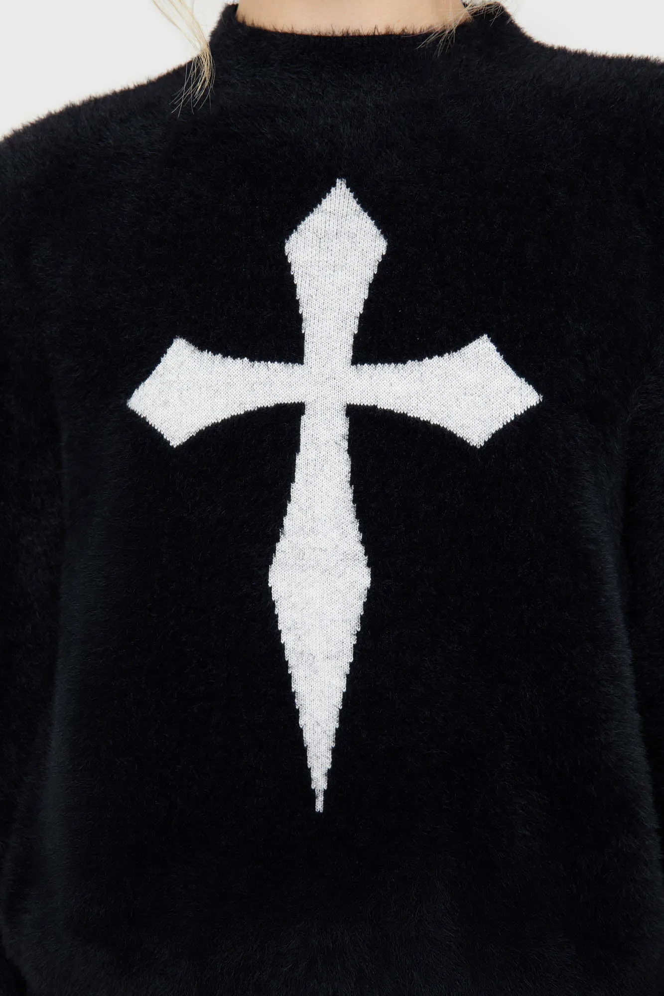 AntiStaticFinish Dead Romantic Sweater [BLACK/WHITE]