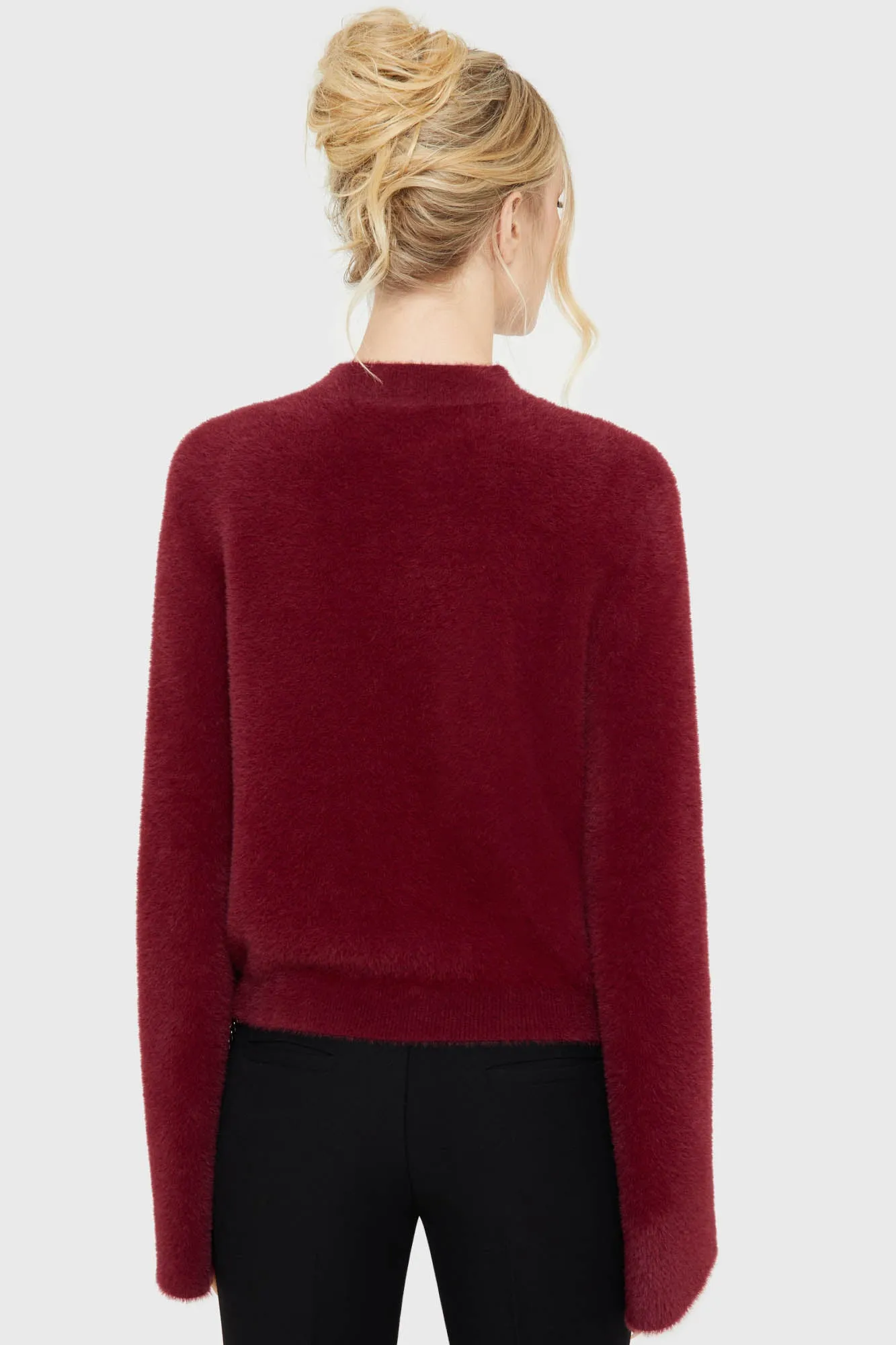 Dead Romantic Sweater [RED/BLACK] RibbedCollar