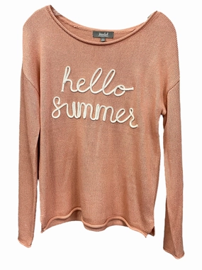 Peach Sweater Marled, Size M Athletic Hoodie Body Free