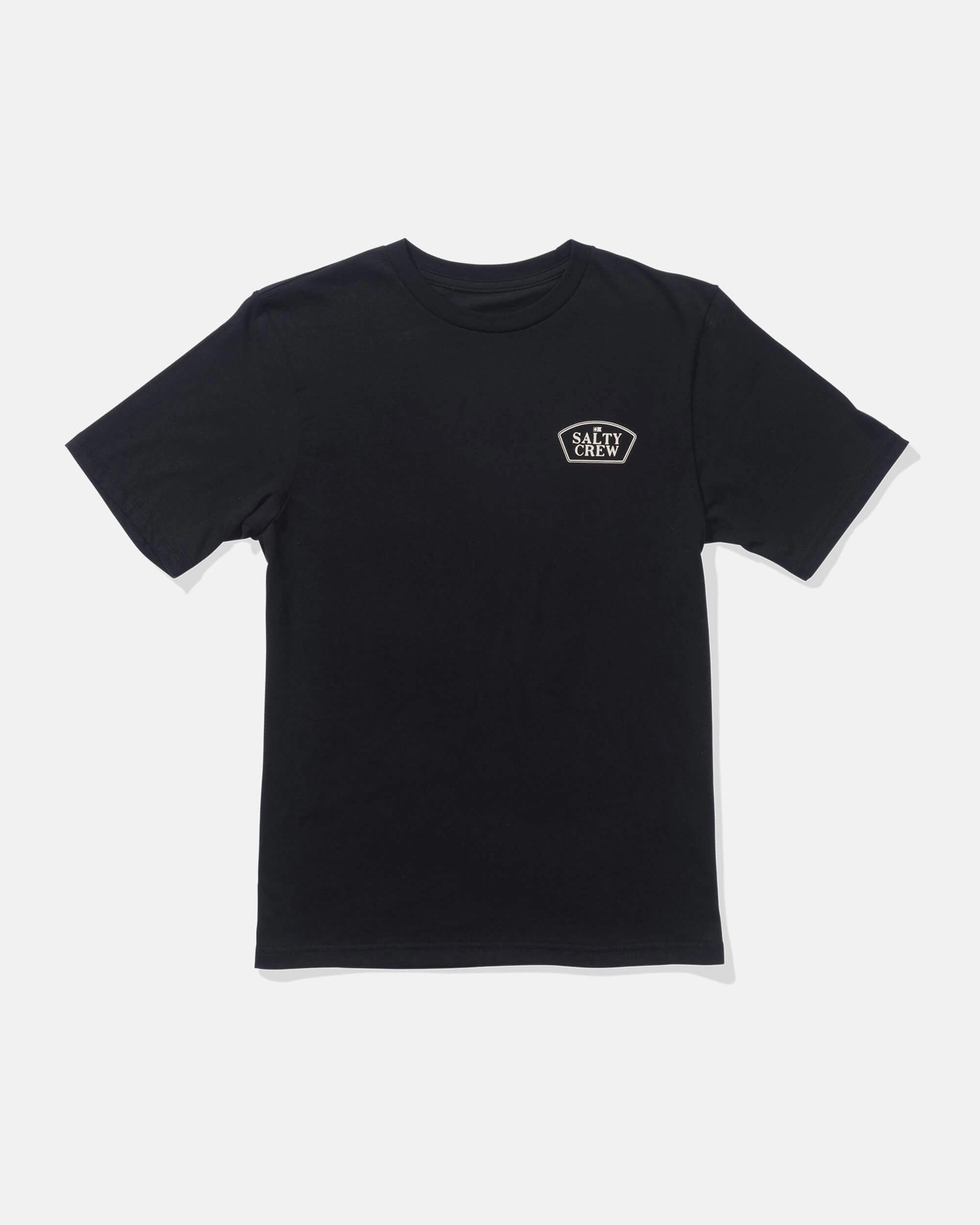 YarnDye Technique Filler Up  Ss Tee Kids - Black