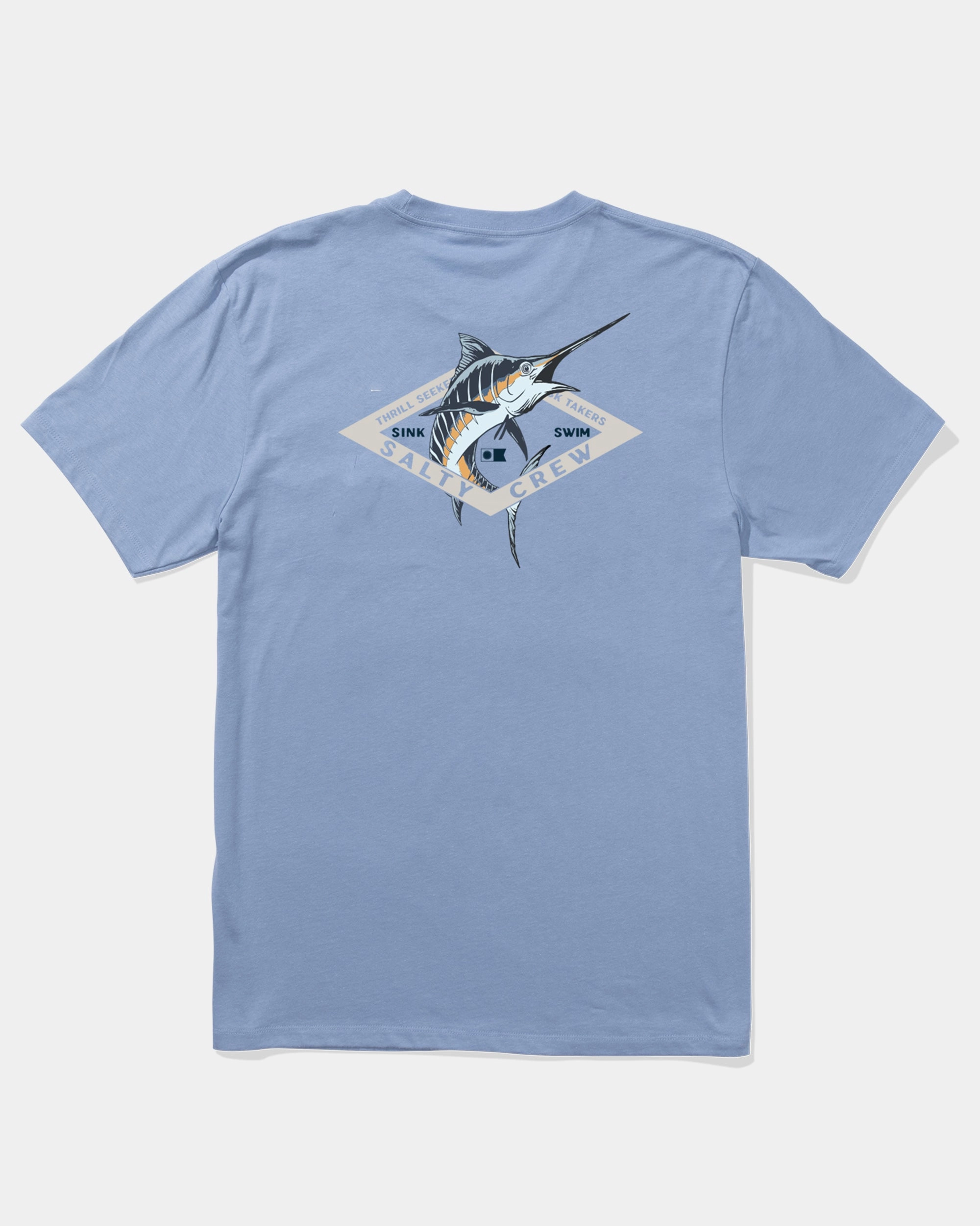 Diamond Marlin Ss Tee - Marine Blue Roomy Waistband Summer Casual