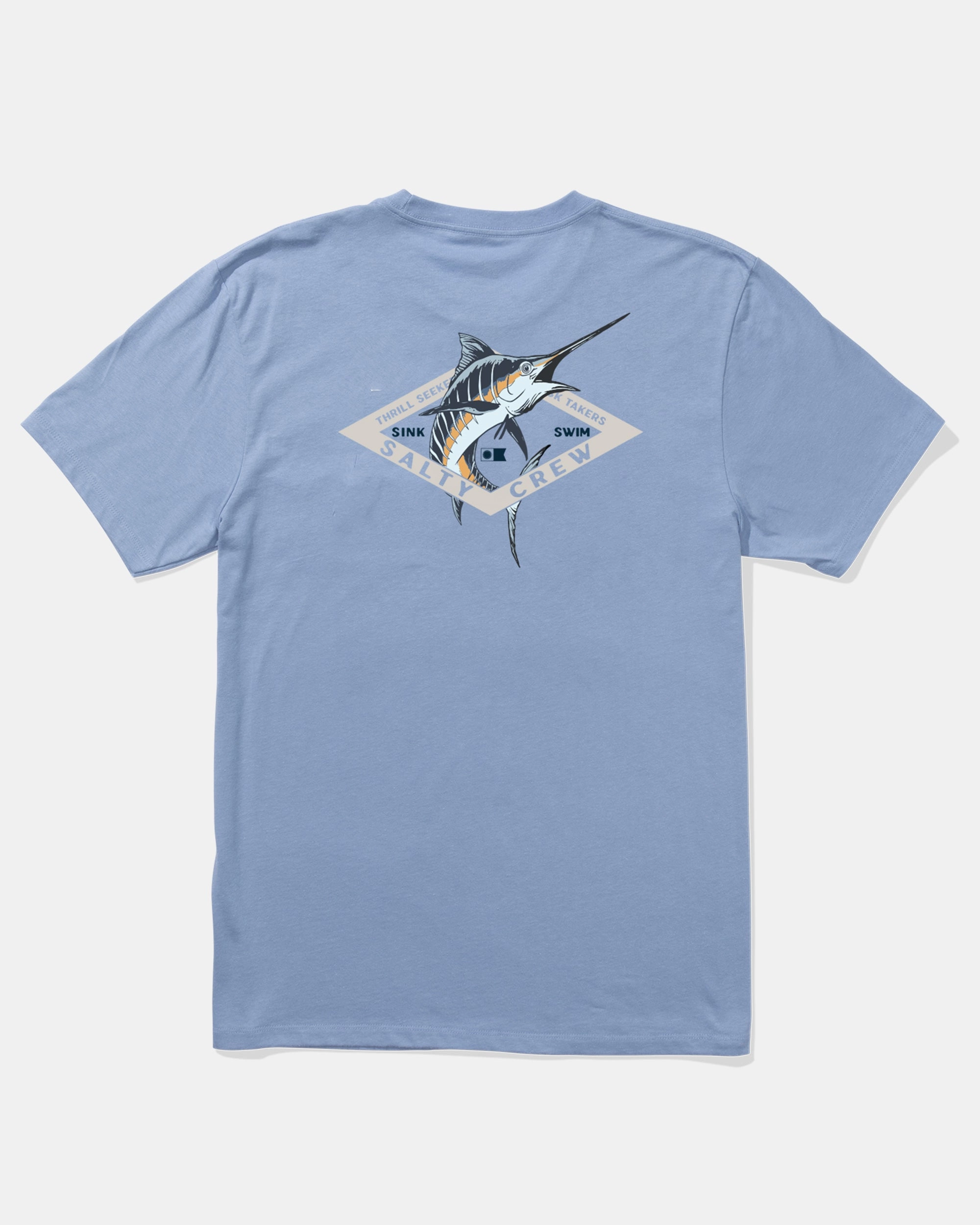 Diamond Marlin Ss Tee - Marine Blue Pastel color