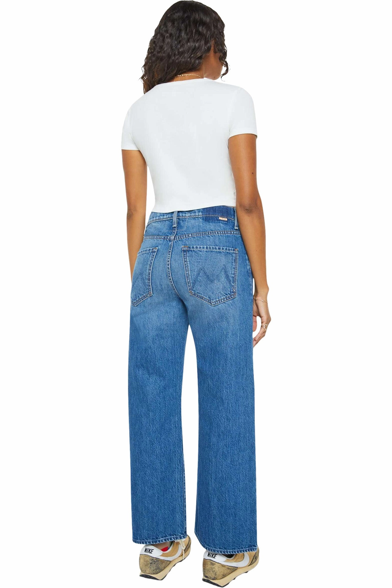 MOTHER Denim Dodger Ankle in Green Thumb Day Out Style