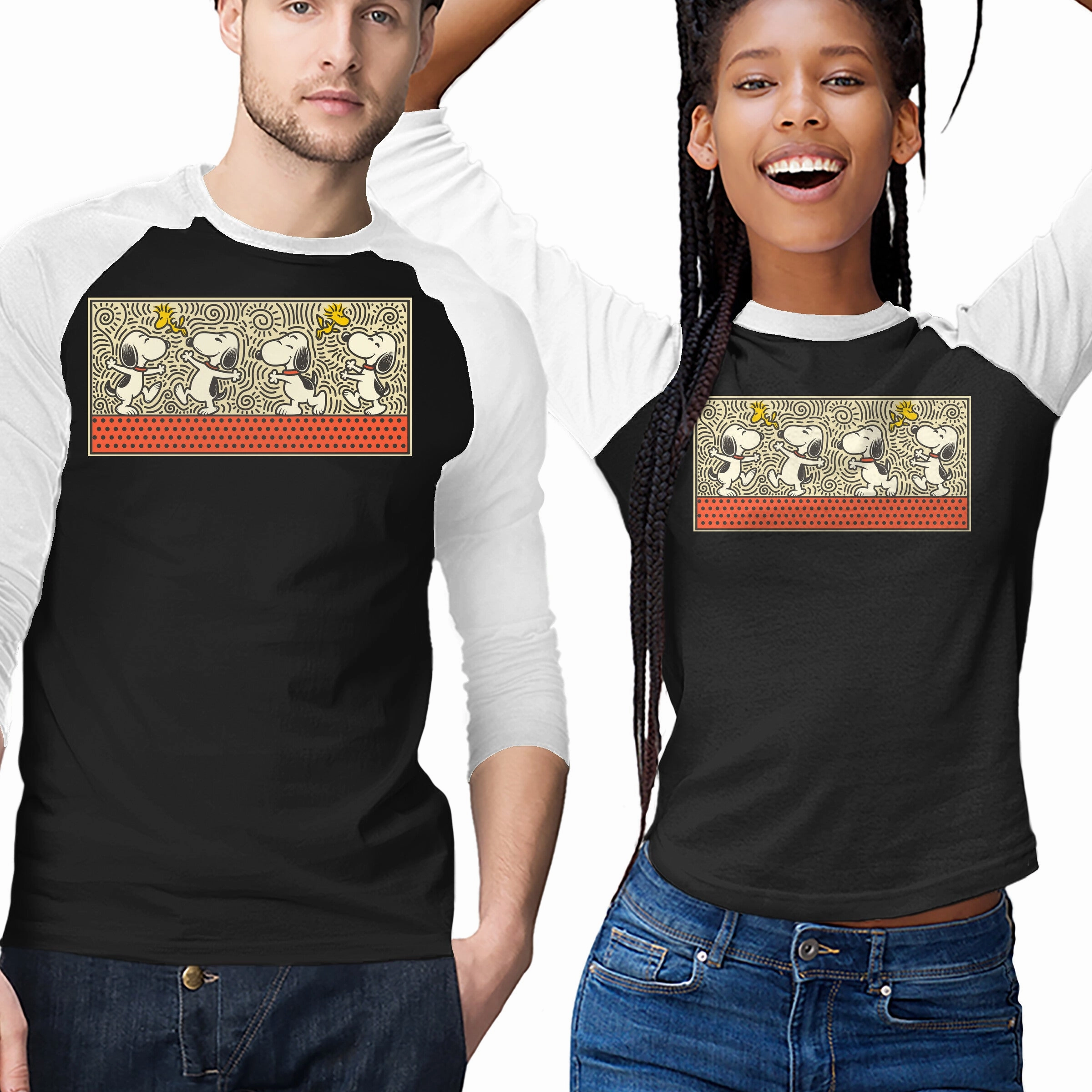 Doodle Friends City Casual Embroidered Details