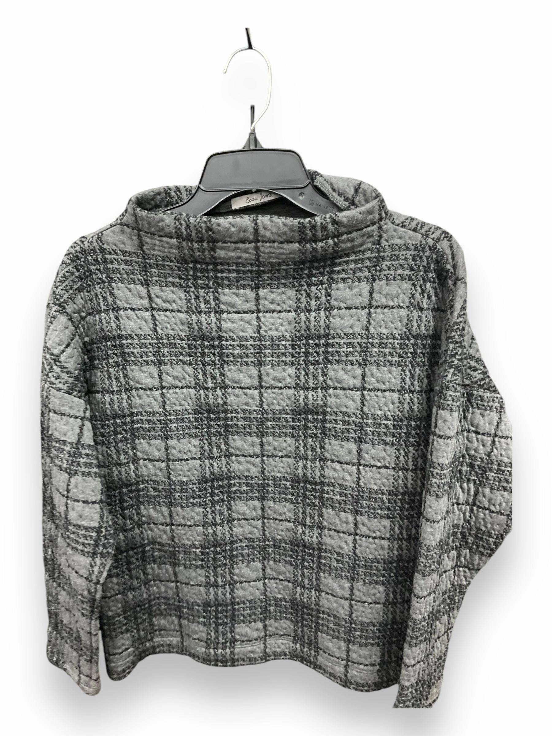 Layered Paneling Smart Look Top Long Sleeve By Clothes Mentor In Plaid Pattern, Size: Xs