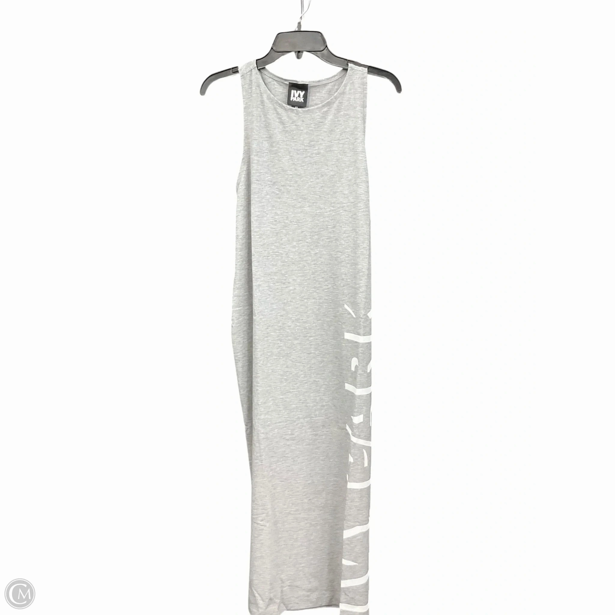 Dress Casual Maxi By Ivy Park In Grey, Size: Xl Web Glow