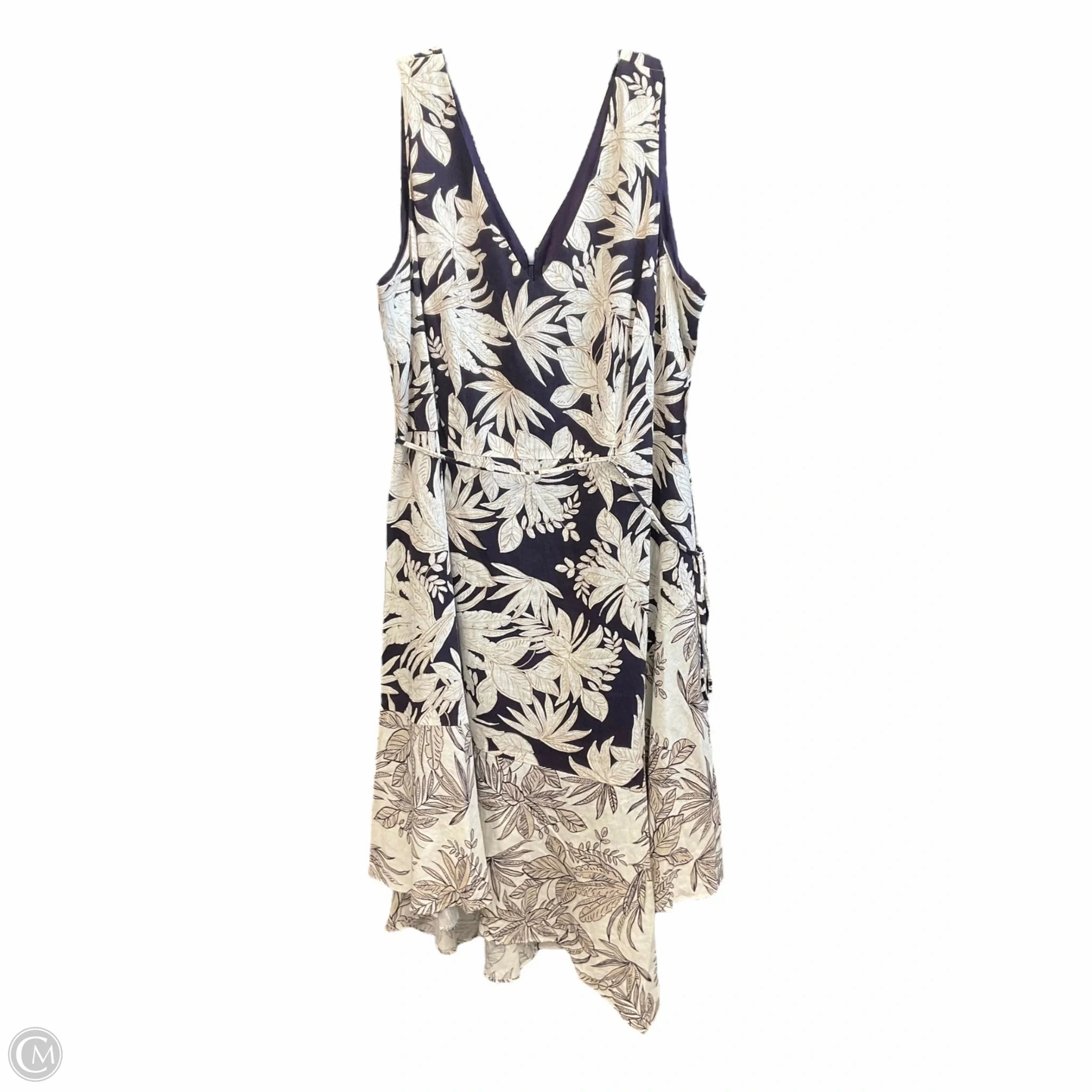 ReinforcedHem Strong Denim Dress Casual Maxi By Vince Camuto In Multi-colored, Size: 1x