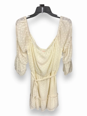 Dress Casual Midi By Clothes Mentor In Cream, Size: 14 QuickRelease Fasteners