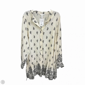 Organic Ease TearResistant Fabric Dress Casual Midi By H&m In Black & Cream, Size: Xxl