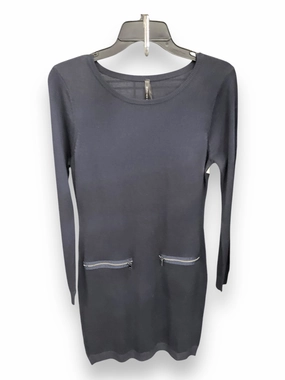 Dress Casual Midi By Marc New York In Blue, Size: M Breezy Fit ReflectiveTrimDetails