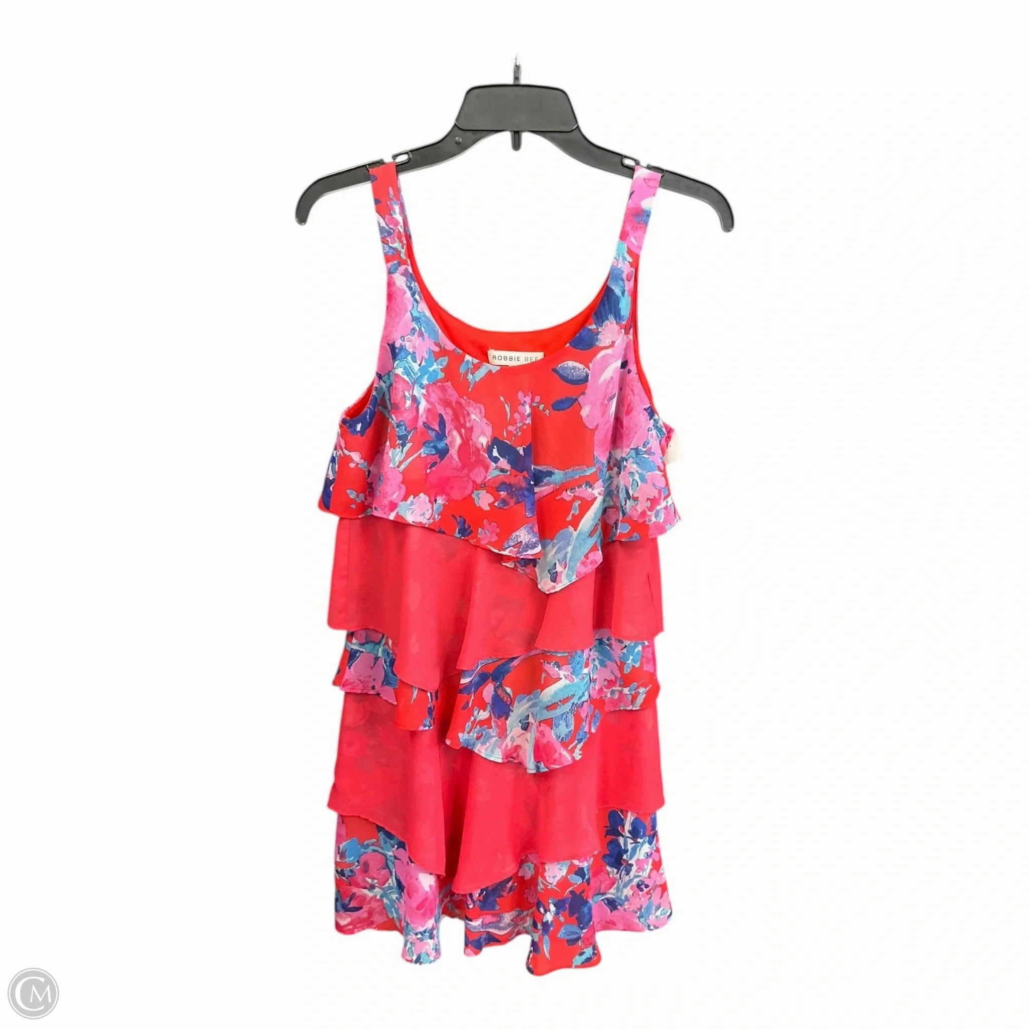 Dress Casual Midi By Robbie Bee In Floral Print, Size: Sp Stretchable Waistband Bright Color