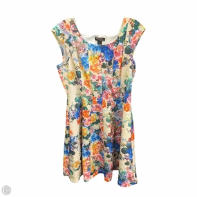 Dress Casual Midi By Robbie Bee In Floral Print, Size: Xl Retro cool