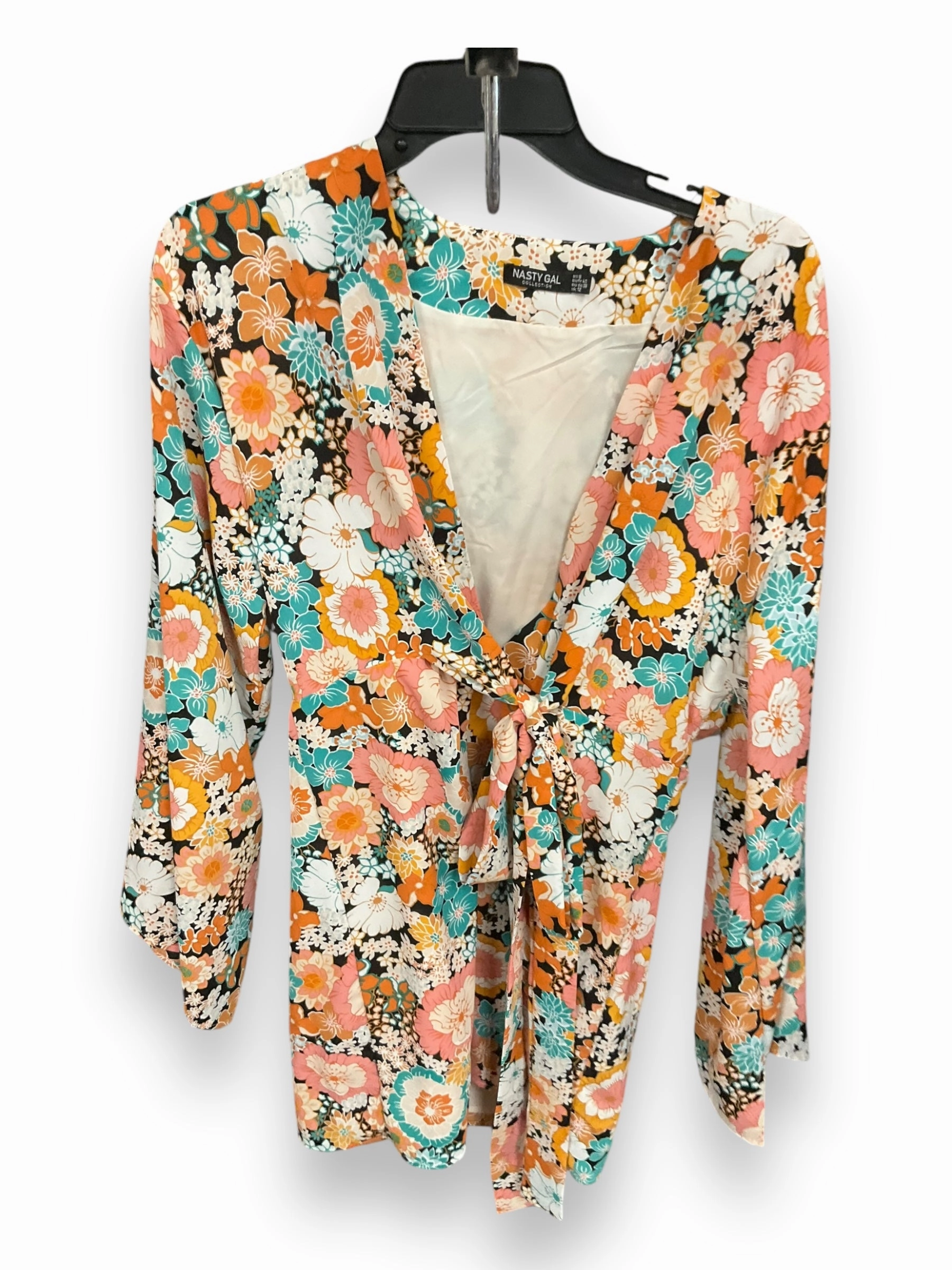 OdorControlClothing Dress Casual Short By Nasty Gal In Floral Print, Size: M