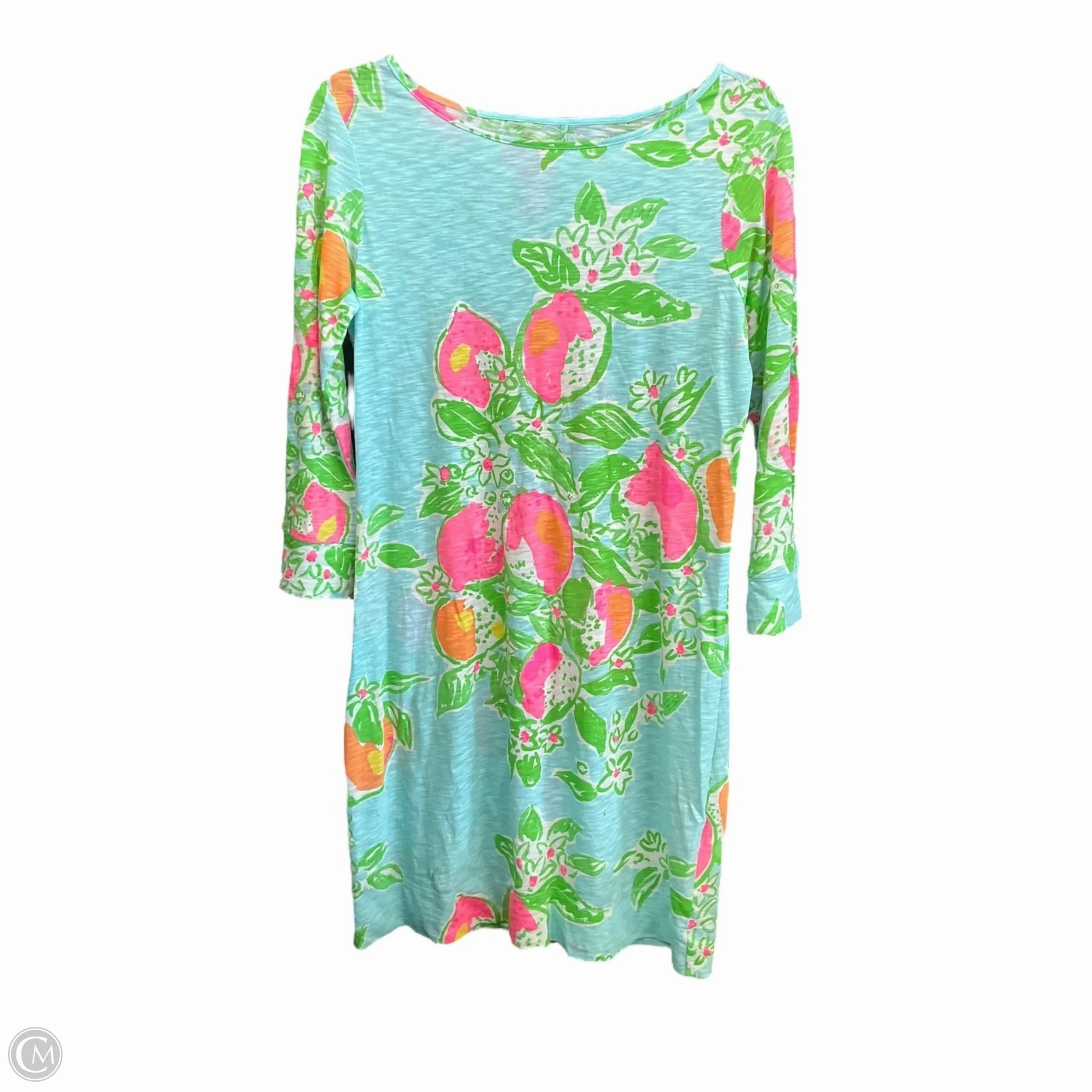 Dress Designer By Lilly Pulitzer In Floral Print, Size: S Antibacterial Treatment