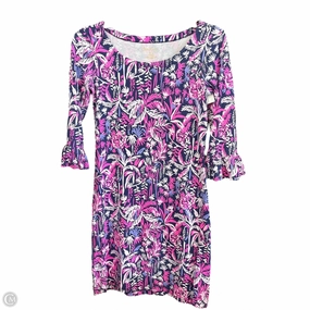 Dress Designer By Lilly Pulitzer In Floral Print, Size: Xxs Seamless Design
