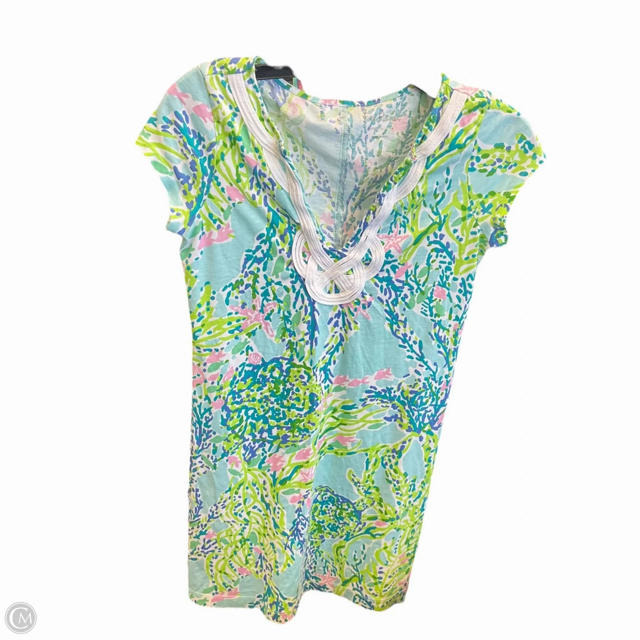 FrictionReducing Lining Breezy Fit Dress Designer By Lilly Pulitzer In Nautical Print, Size: Xs