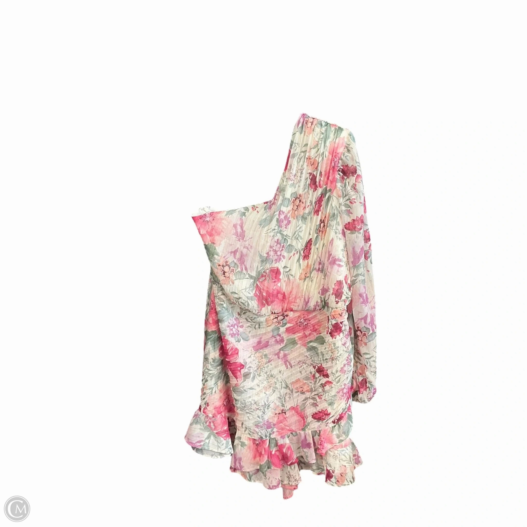 Dress Party Short By Express In Floral Print, Size: M Beach Ready