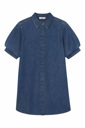 Frame Denim The Play Dress in Antonia Radiant Mood Applique-Detail
