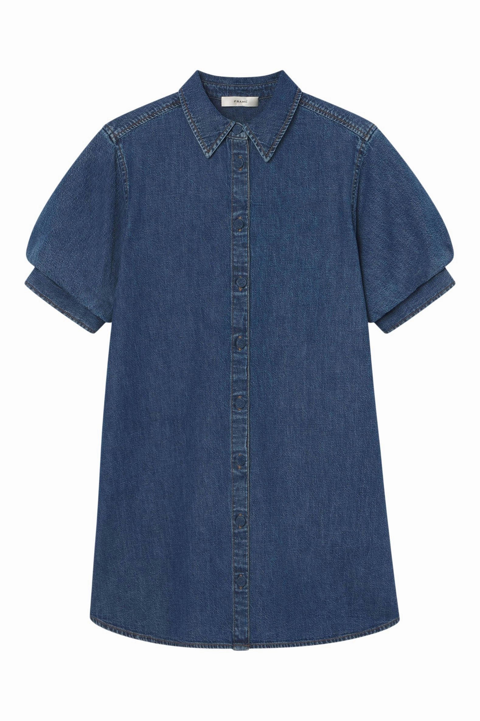 Frame Denim The Play Dress in Antonia Radiant Mood Applique-Detail