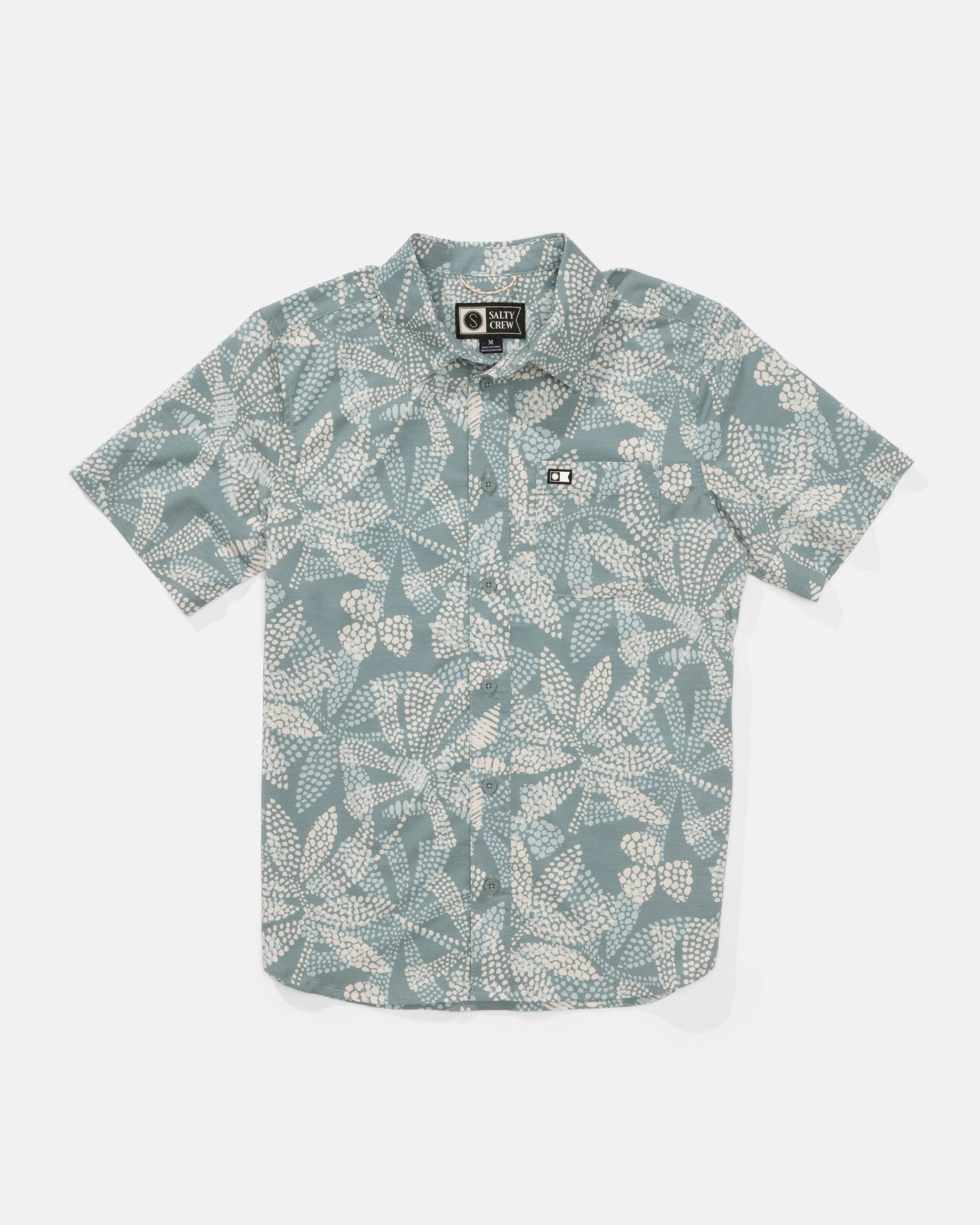 High Street Fashion Versatile Outfit Drifter  Uv Button Up Kids - Atlantic Green