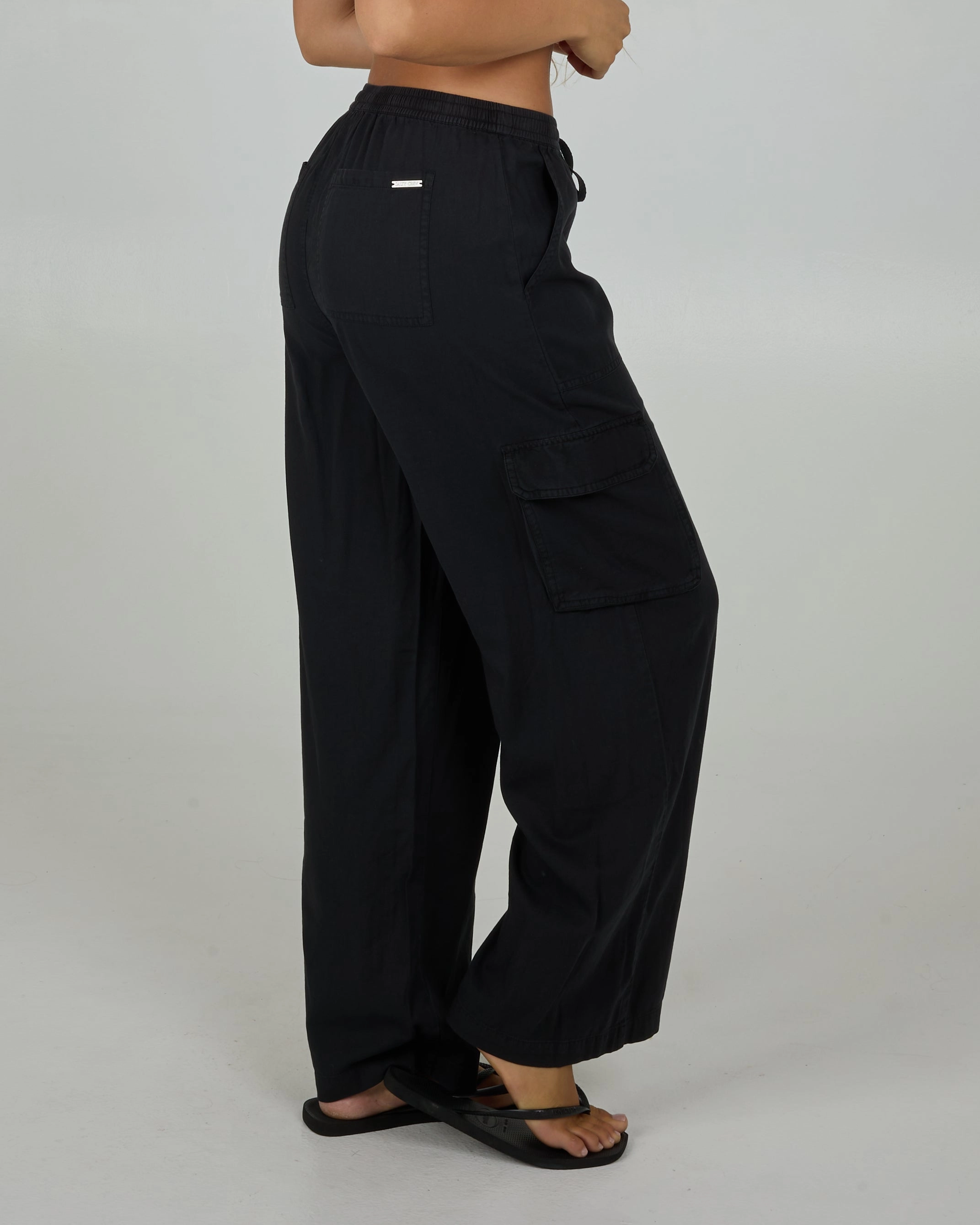 Flexible Waist Driftwood Pant - Black