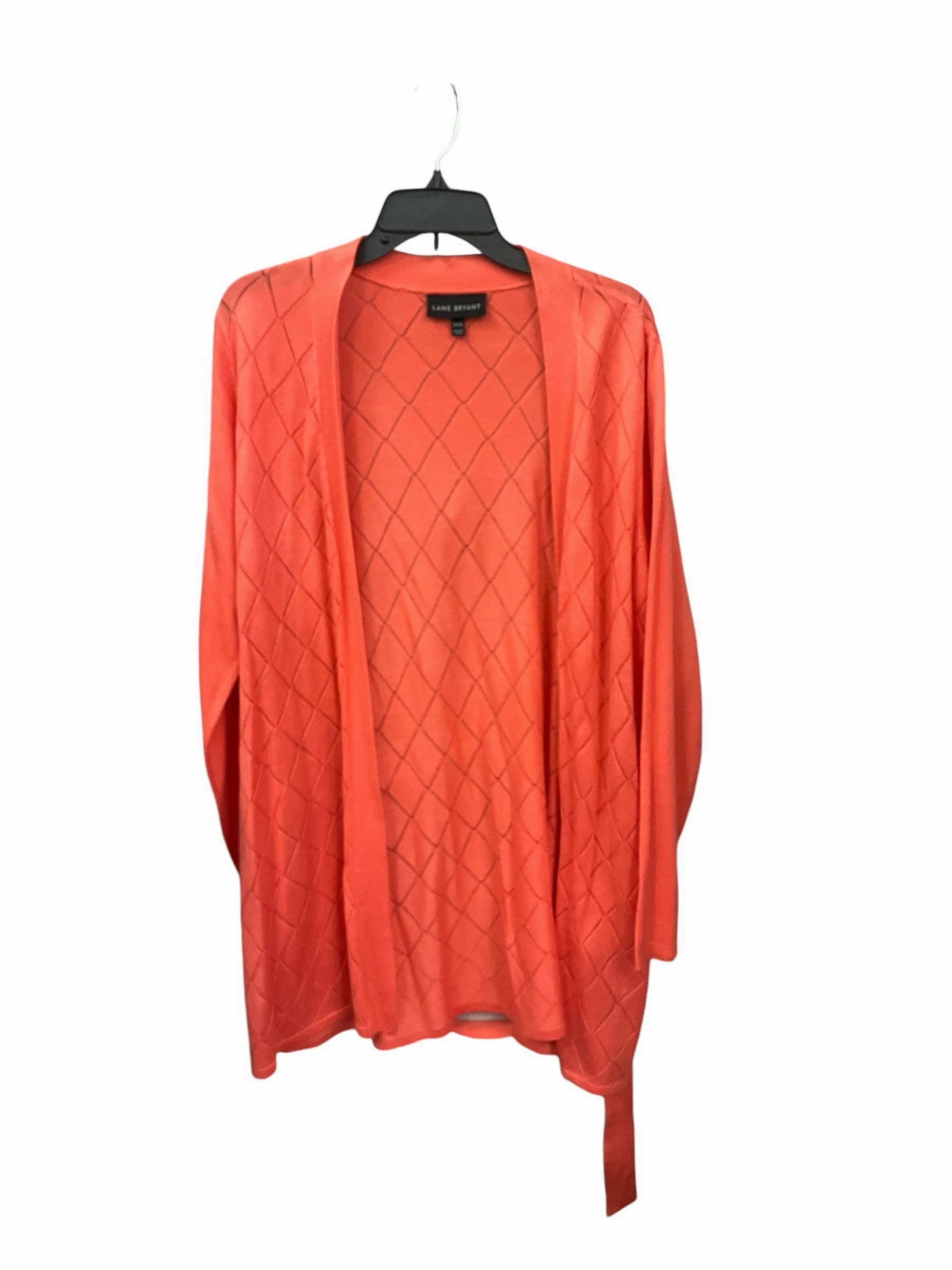 Cardigan By Lane Bryant In Coral, Size: Xl slow life