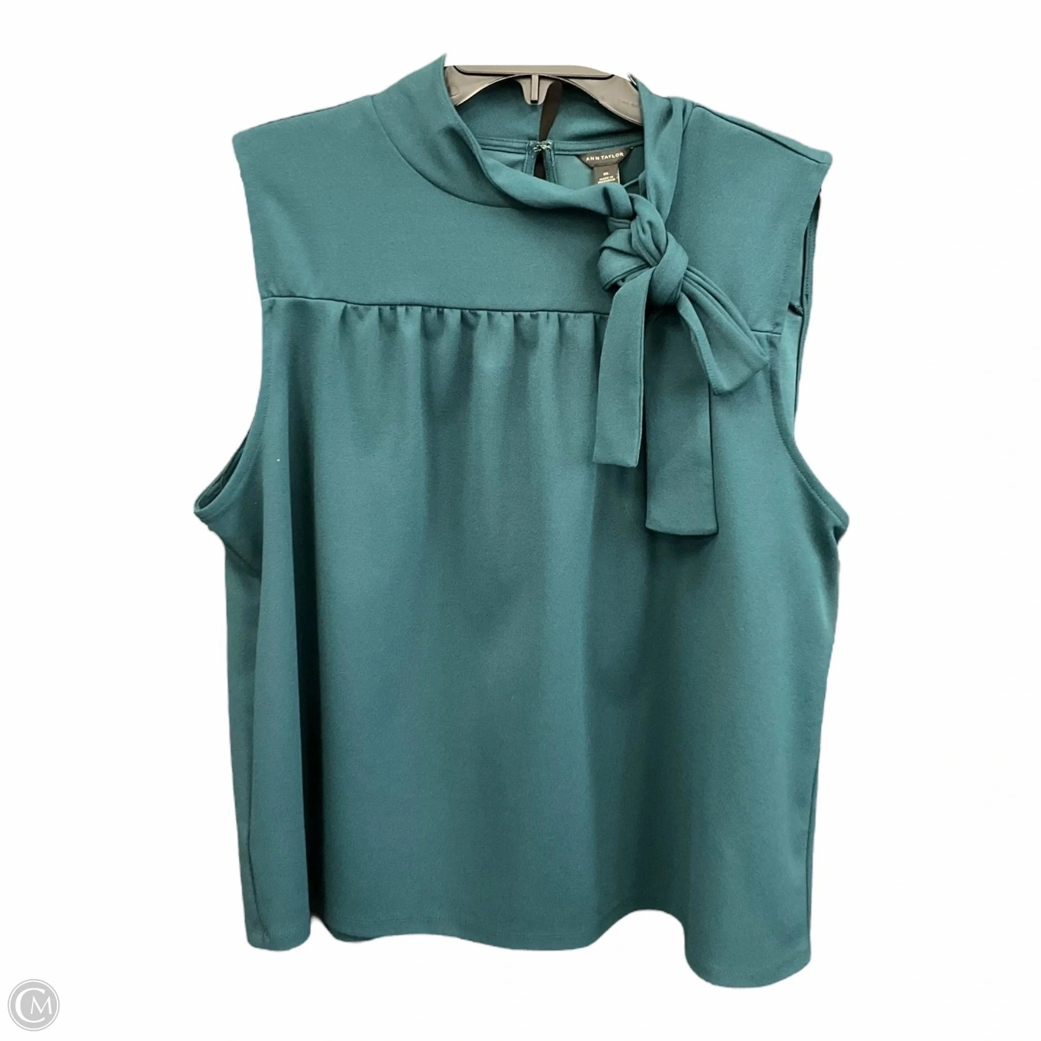 Top Sleeveless By Ann Taylor In Teal, Size: Xl Elegant Glow