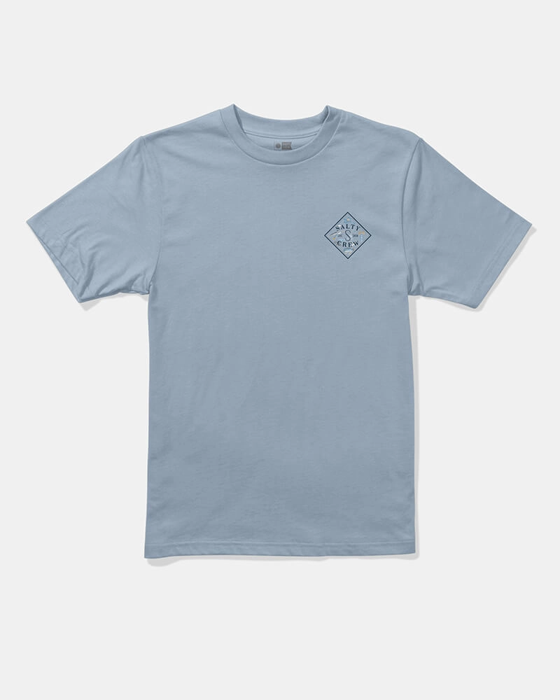 FlexibleCuff Tippet Fill  Ss Tee  Kids - Blue Fog