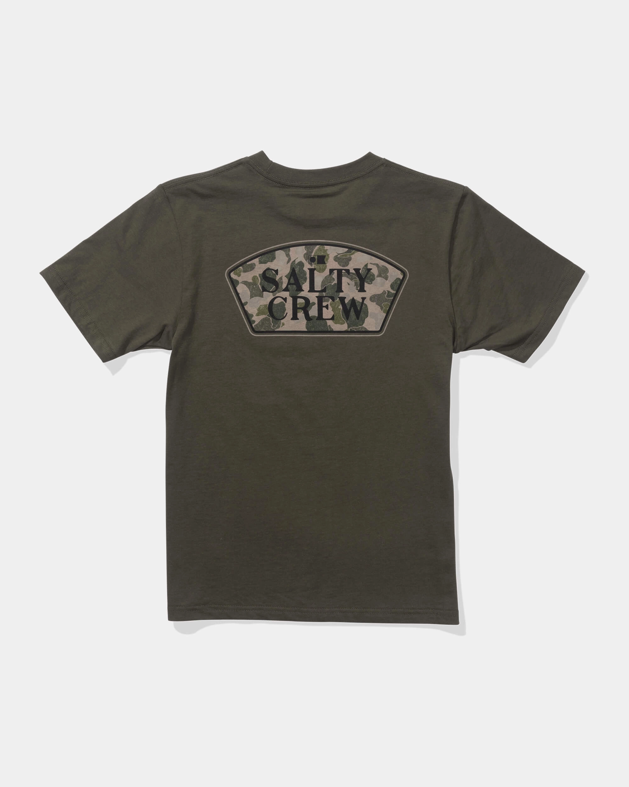 BoxyCrop Filler Up  Ss Tee Kids - Dusty Olive
