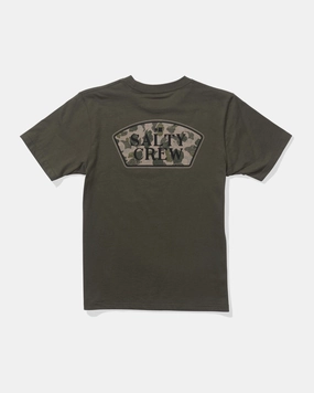 Filler Up  Ss Tee Kids - Dusty Olive Everyday Comfort Fit Minimalist Silhouette