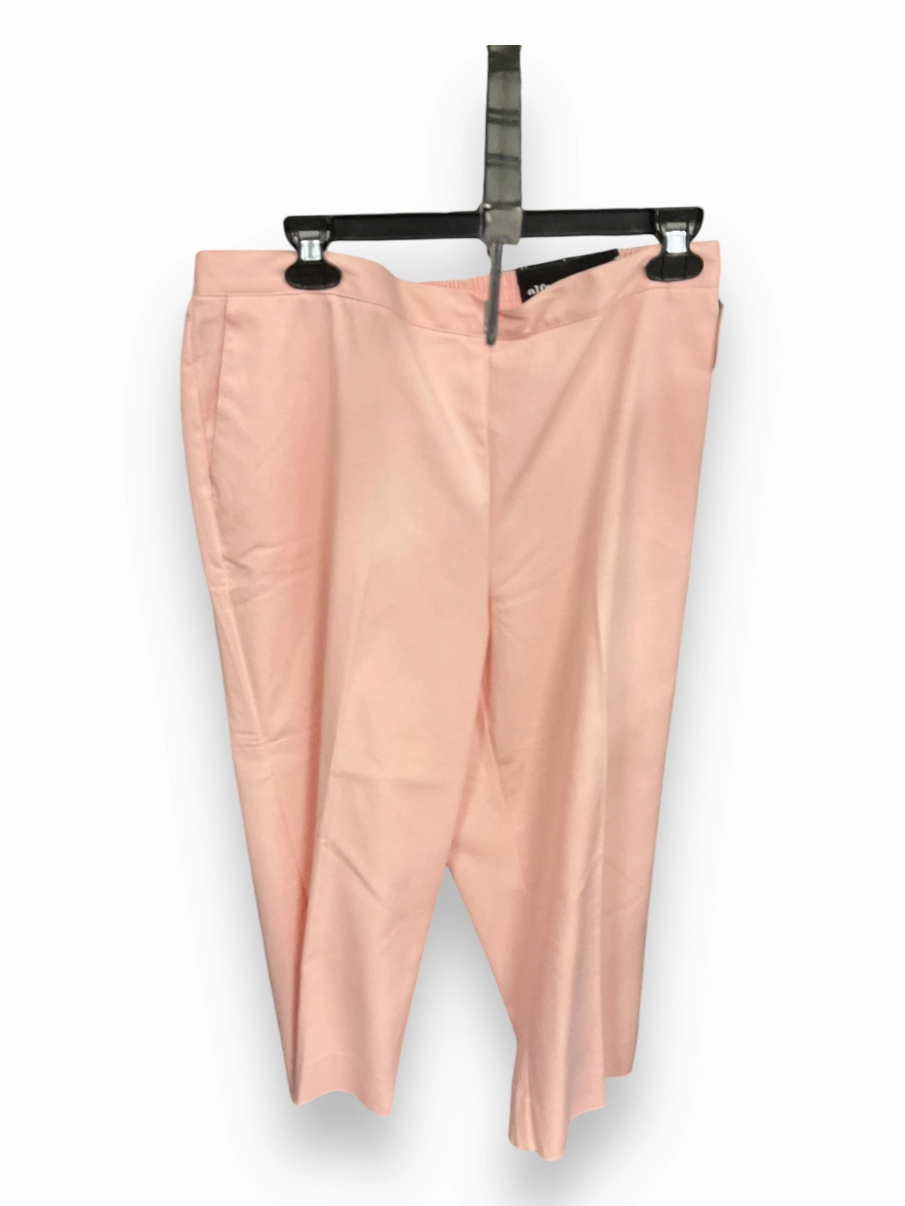 Concert Vibe Capris By Alfred Dunner In Pink, Size: 14