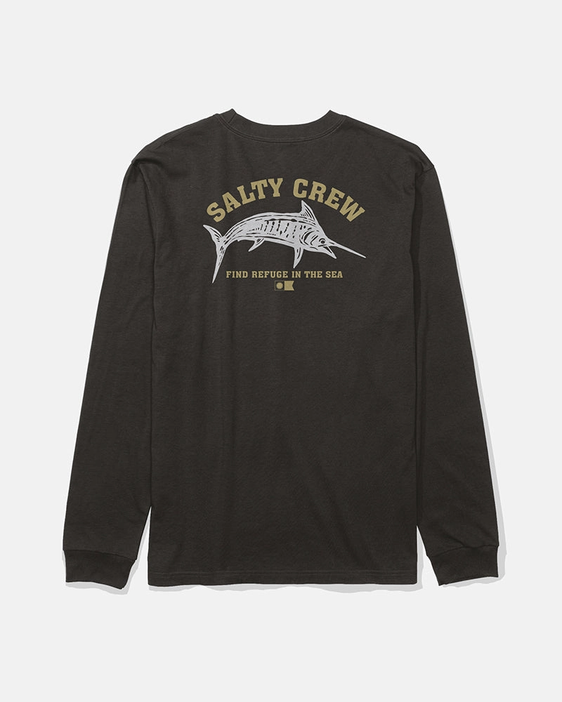 Bill Fishing Ls Tee - Black Easy Layering Active Design