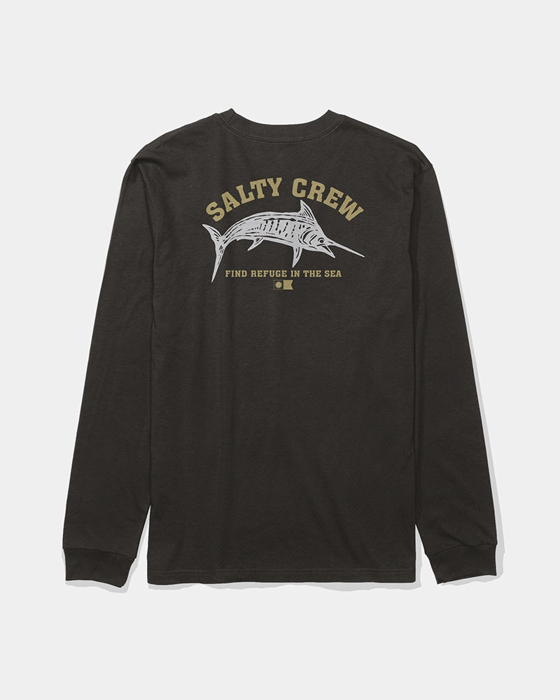 Bill Fishing Ls Tee - Black Relax Style Trend Street Smart Look