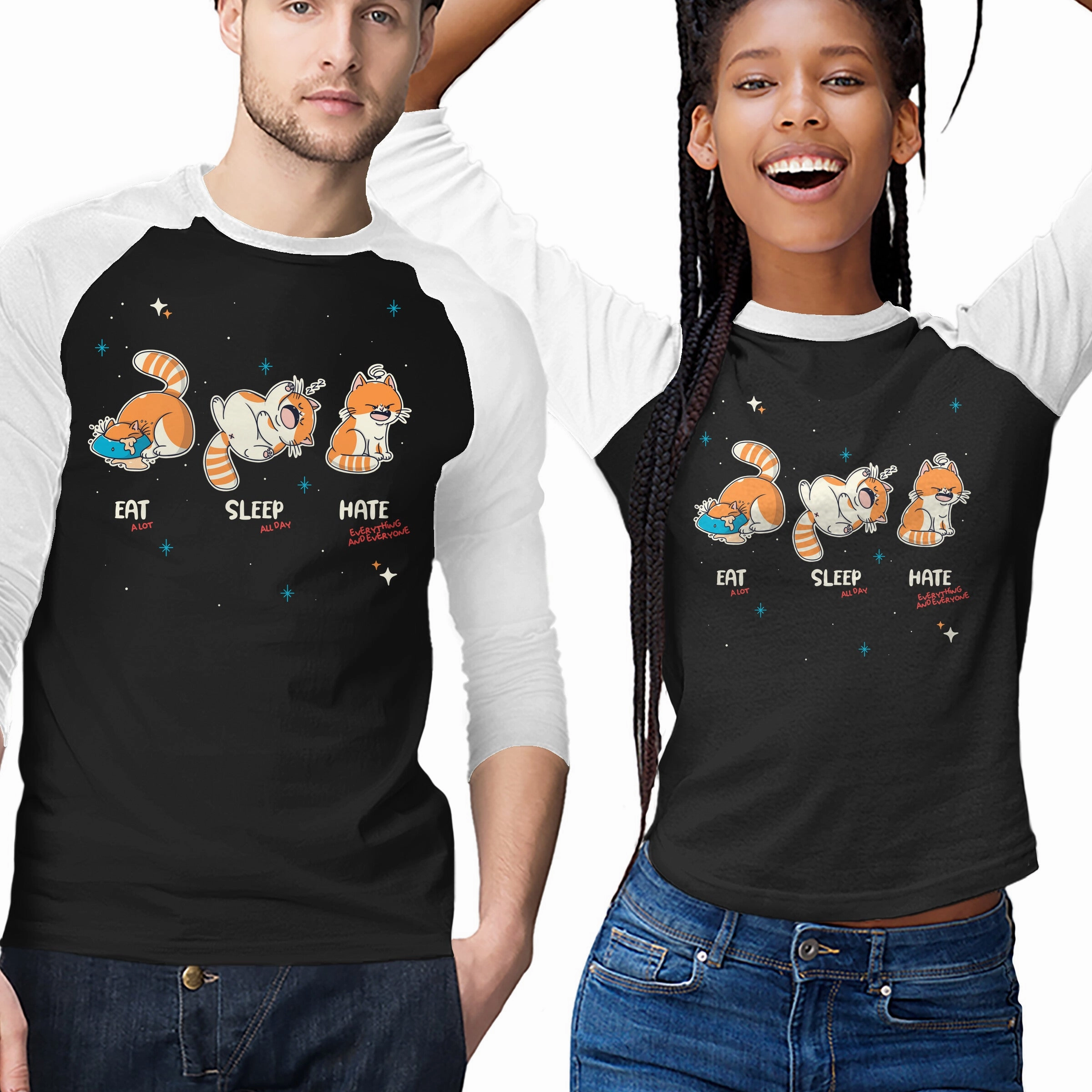 Durable Knit Structure Eat Sleep Hate