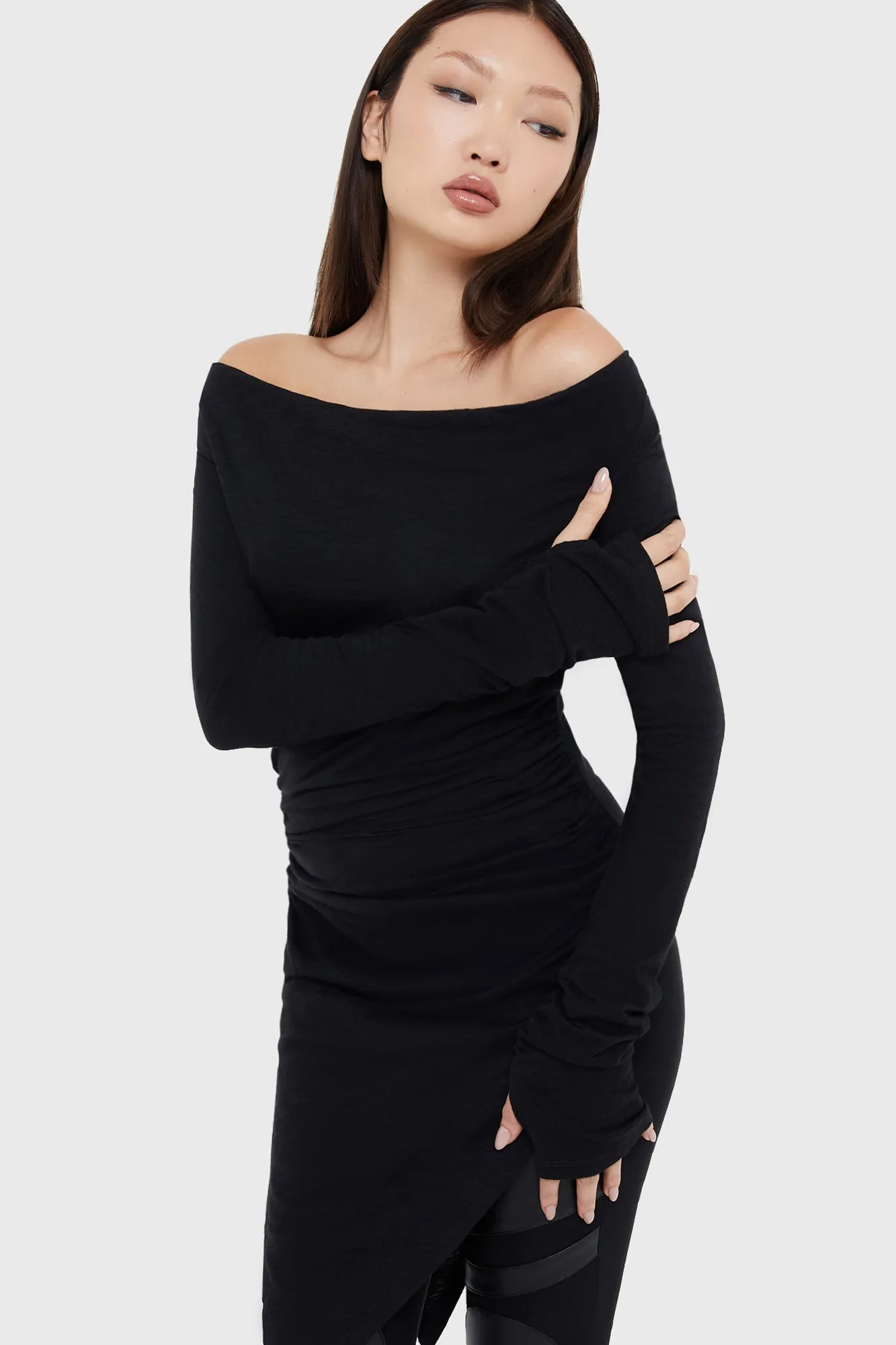 Retro Style Ebony Hour Top