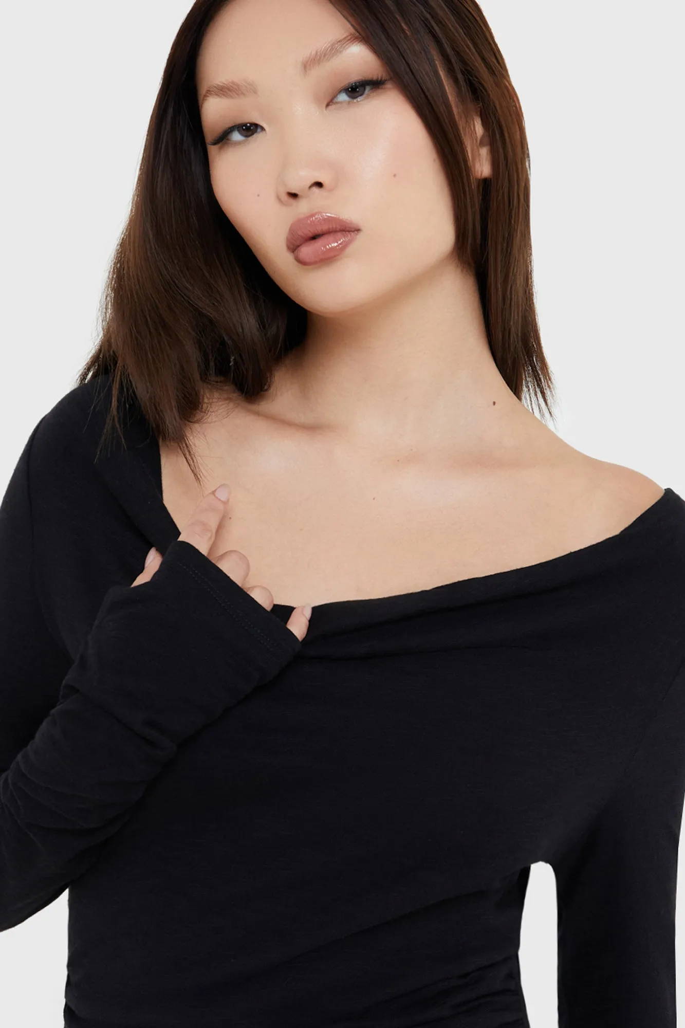 Ebony Hour Top AdjustableCuffs