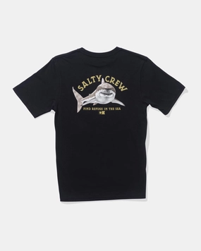 Lurking  Ss Tee Kids - Black Double Stitched Hem Buttery Soft Handfeel