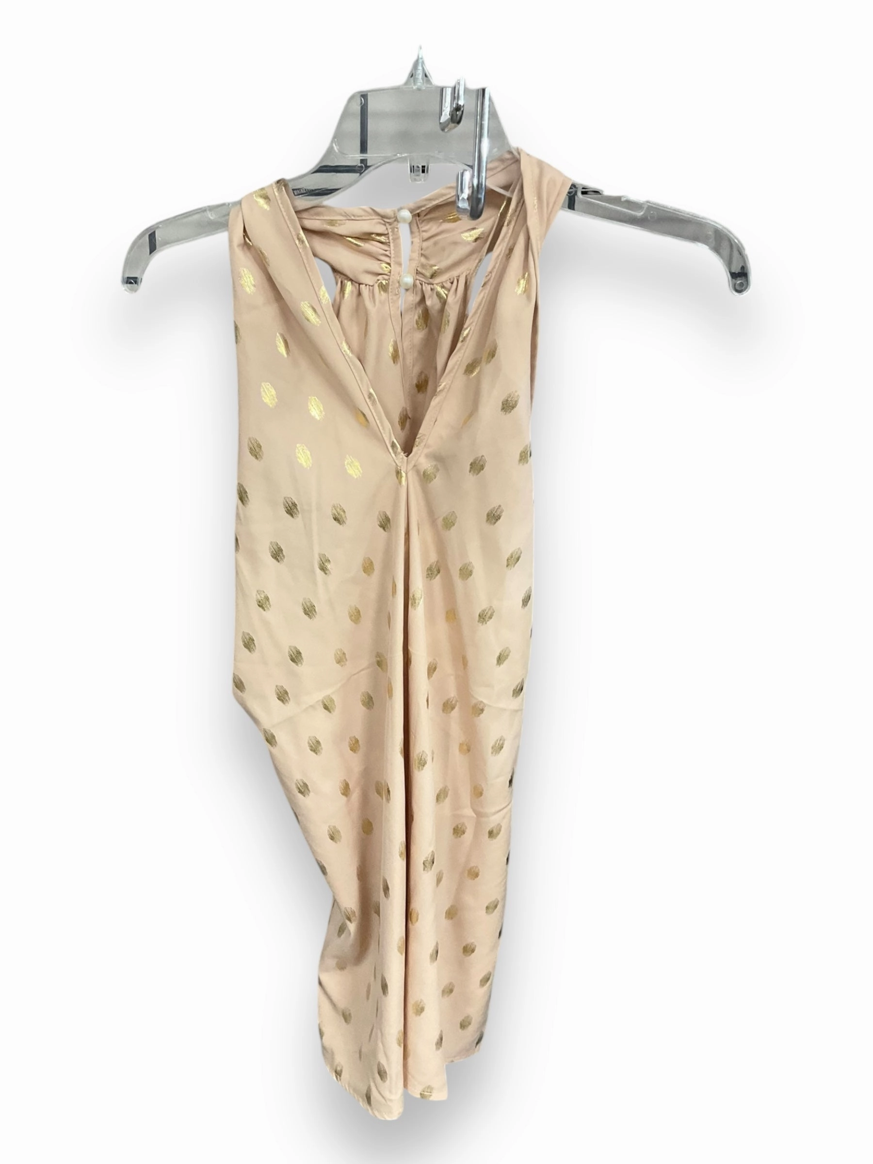 Top Sleeveless By Shein In Peach, Size: Xl Plane Mood