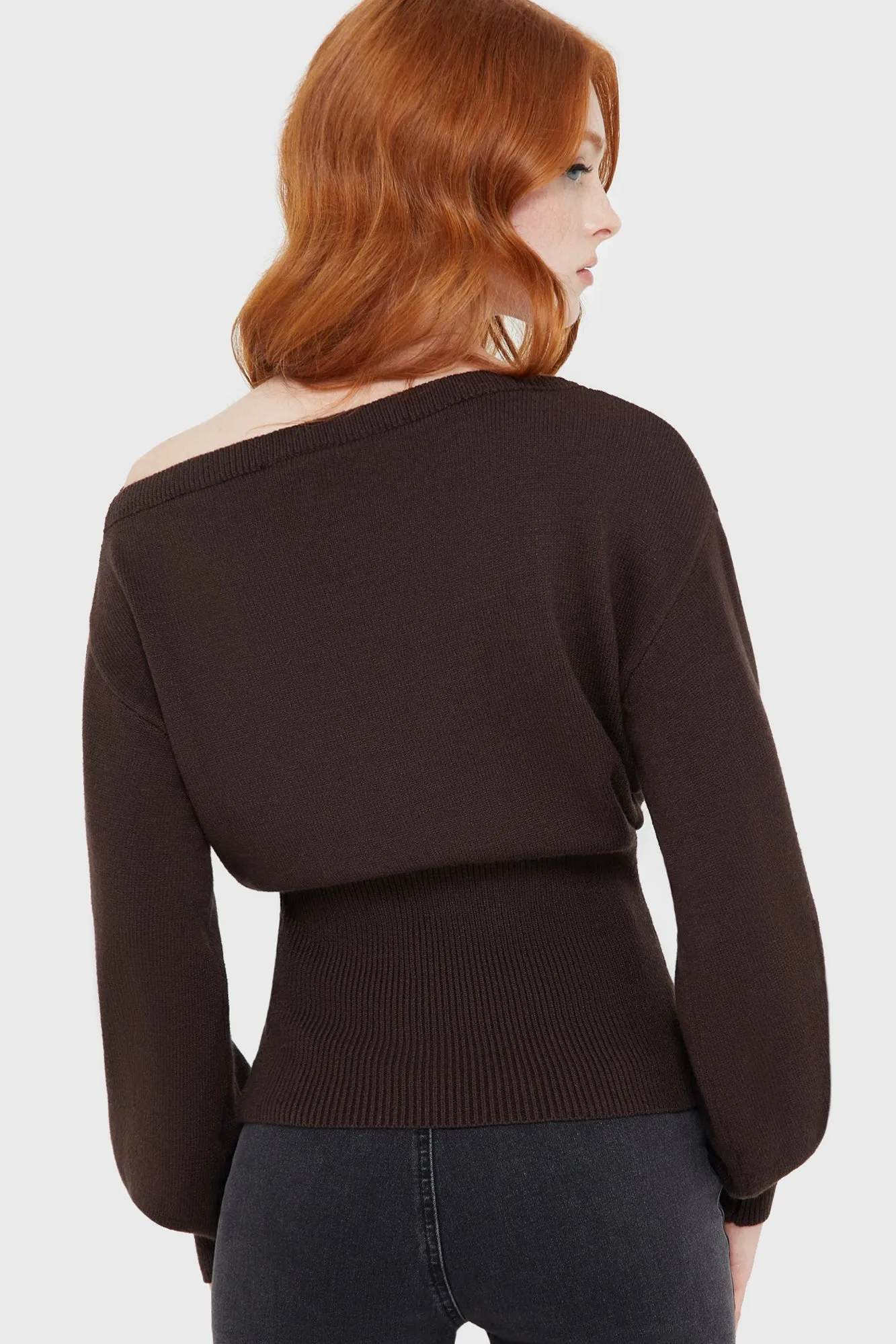 Basic Wardrobe Wool Sweater Eldritch Top [BROWN]