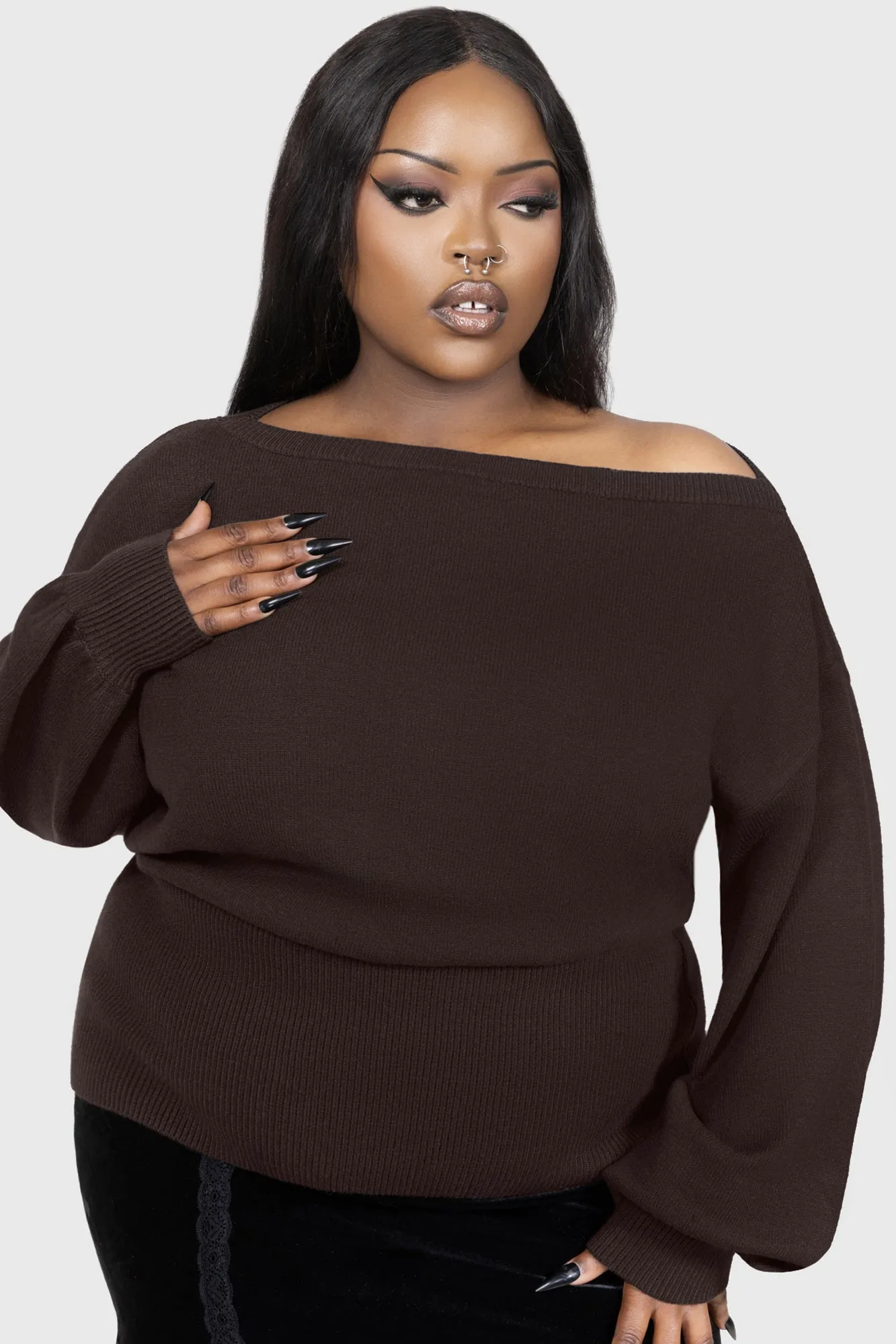 SweatWicking Fabric Eldritch Top [BROWN]