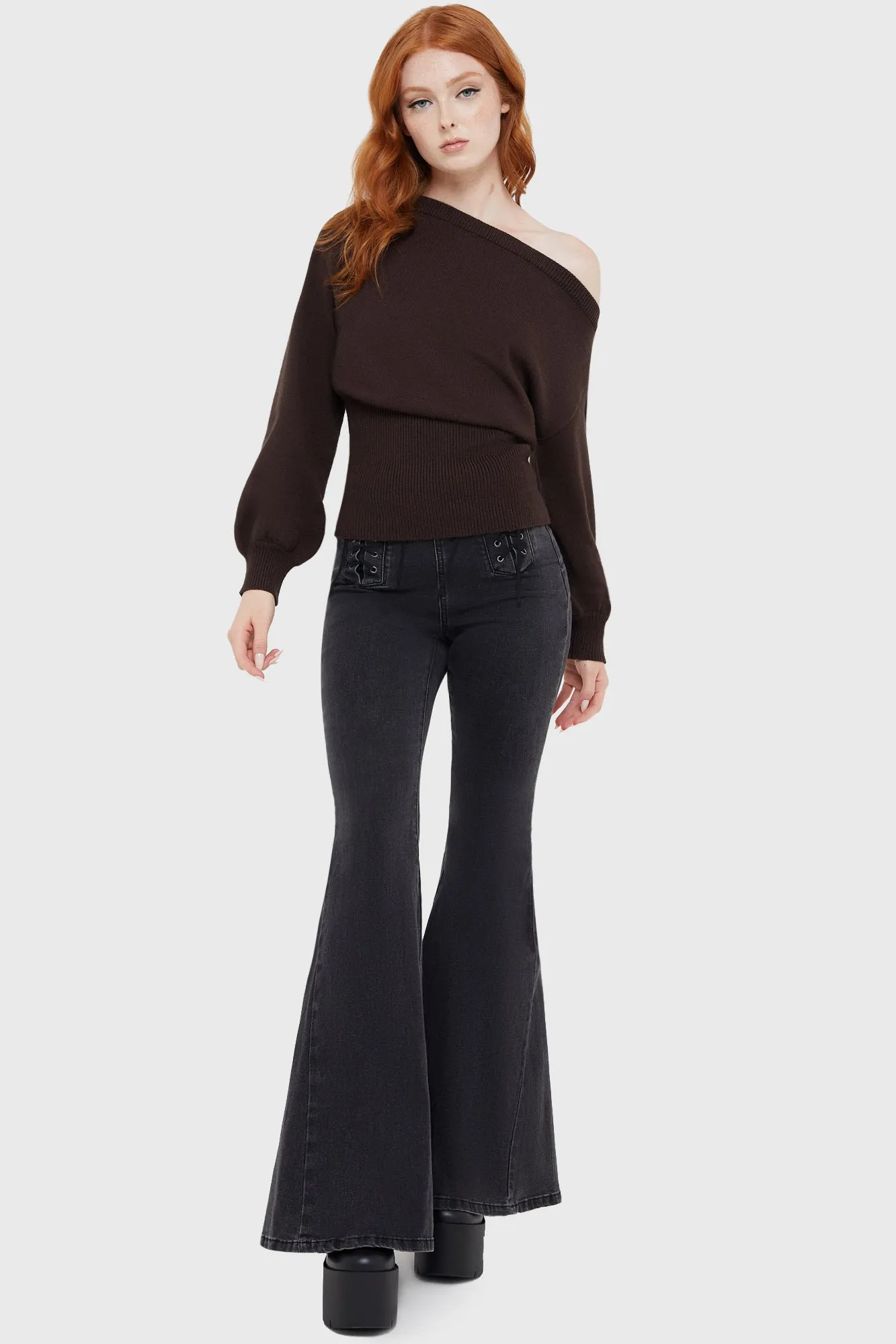 Eldritch Top [BROWN] Wrinkle Resistant Textile SnagFreeKnit