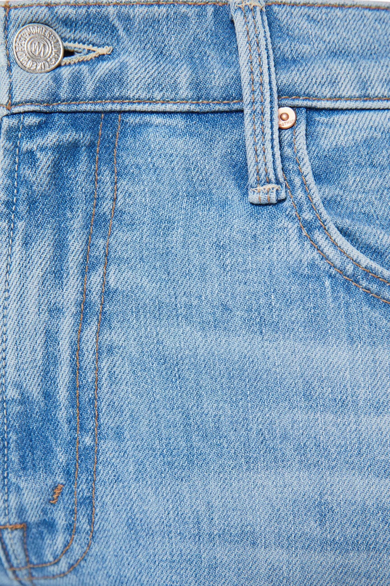 Road Trip Casual Friday Home Comfort Breathable Feel MOTHER Denim The Bookie Flood in Puzzled