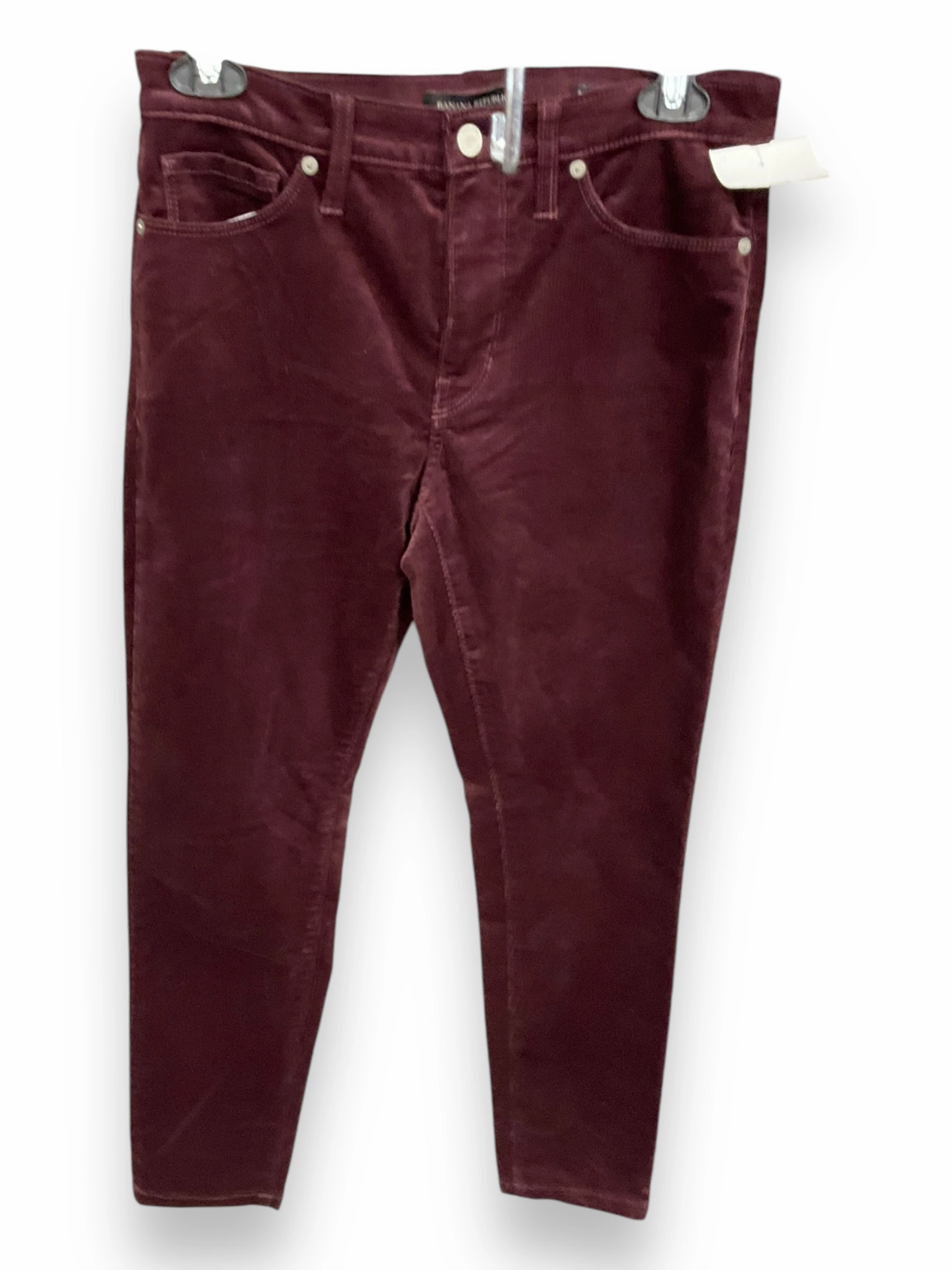Pants Corduroy By Banana Republic In Maroon, Size: 4 MachineWashable