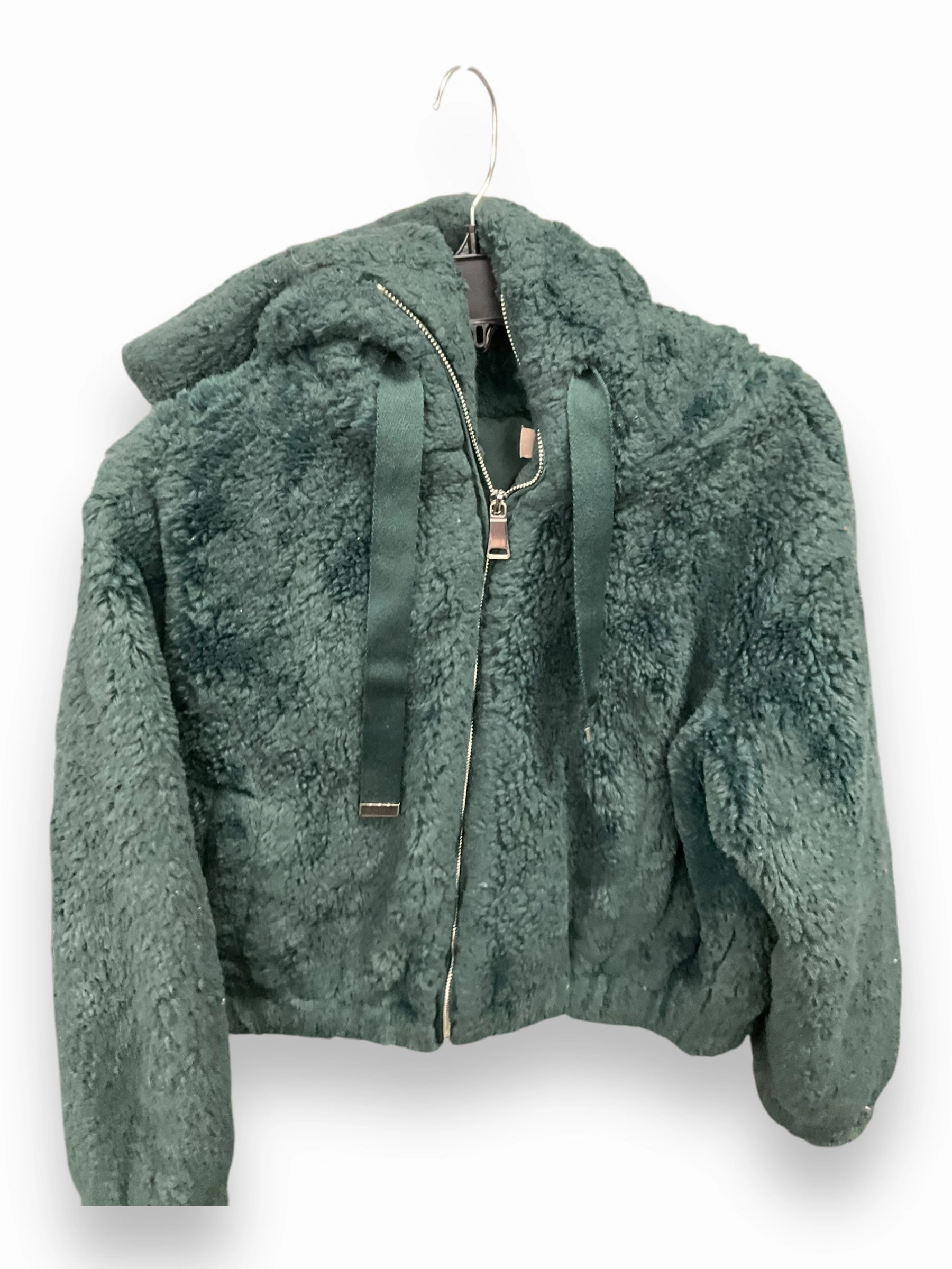 TearResistant Jacket Faux Fur & Sherpa By Philosophy In Green, Size: S