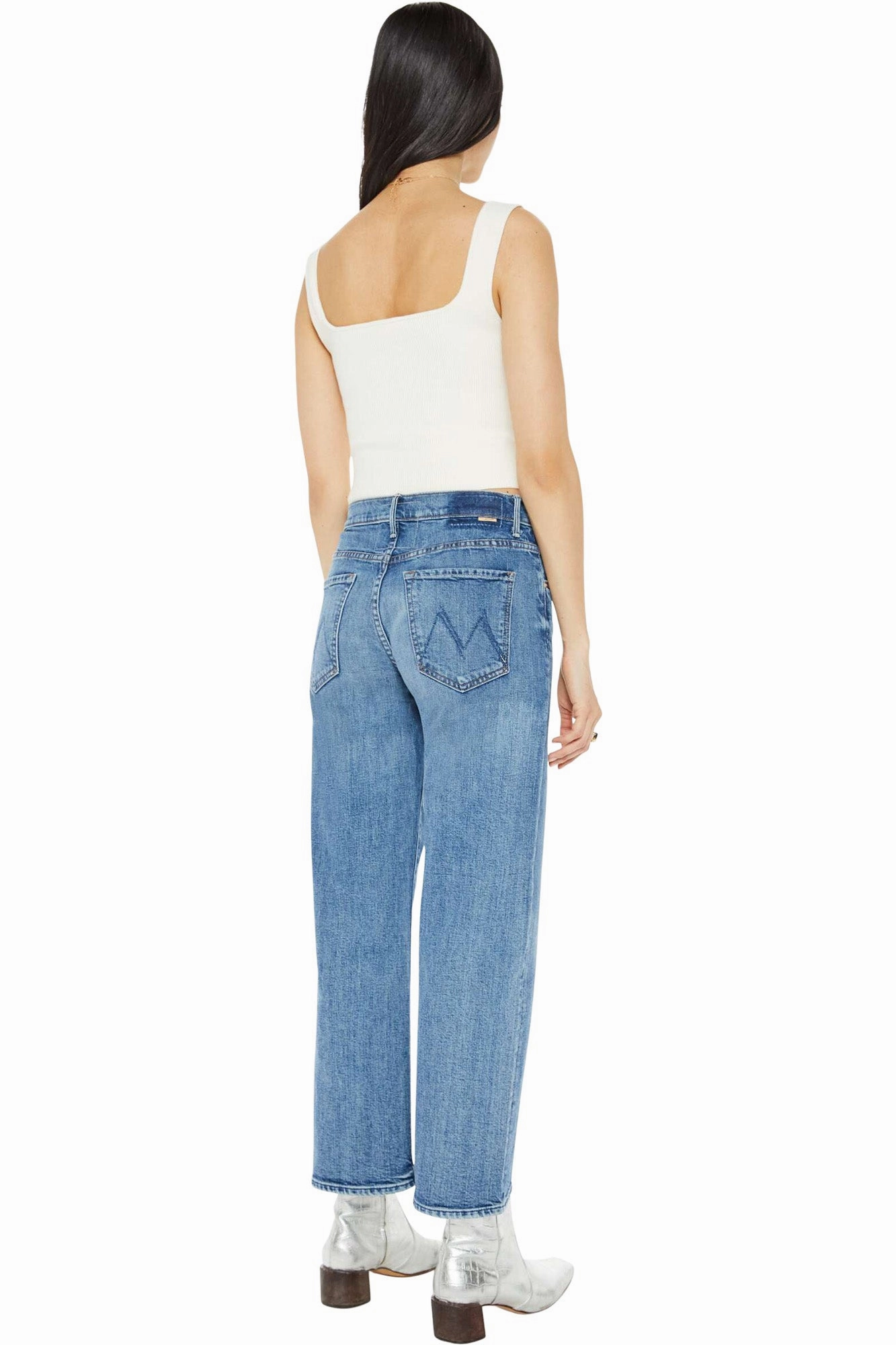 MOTHER Denim Mid Rise Maven in Toil and Trouble Versatile Tailoring Plain Favorite