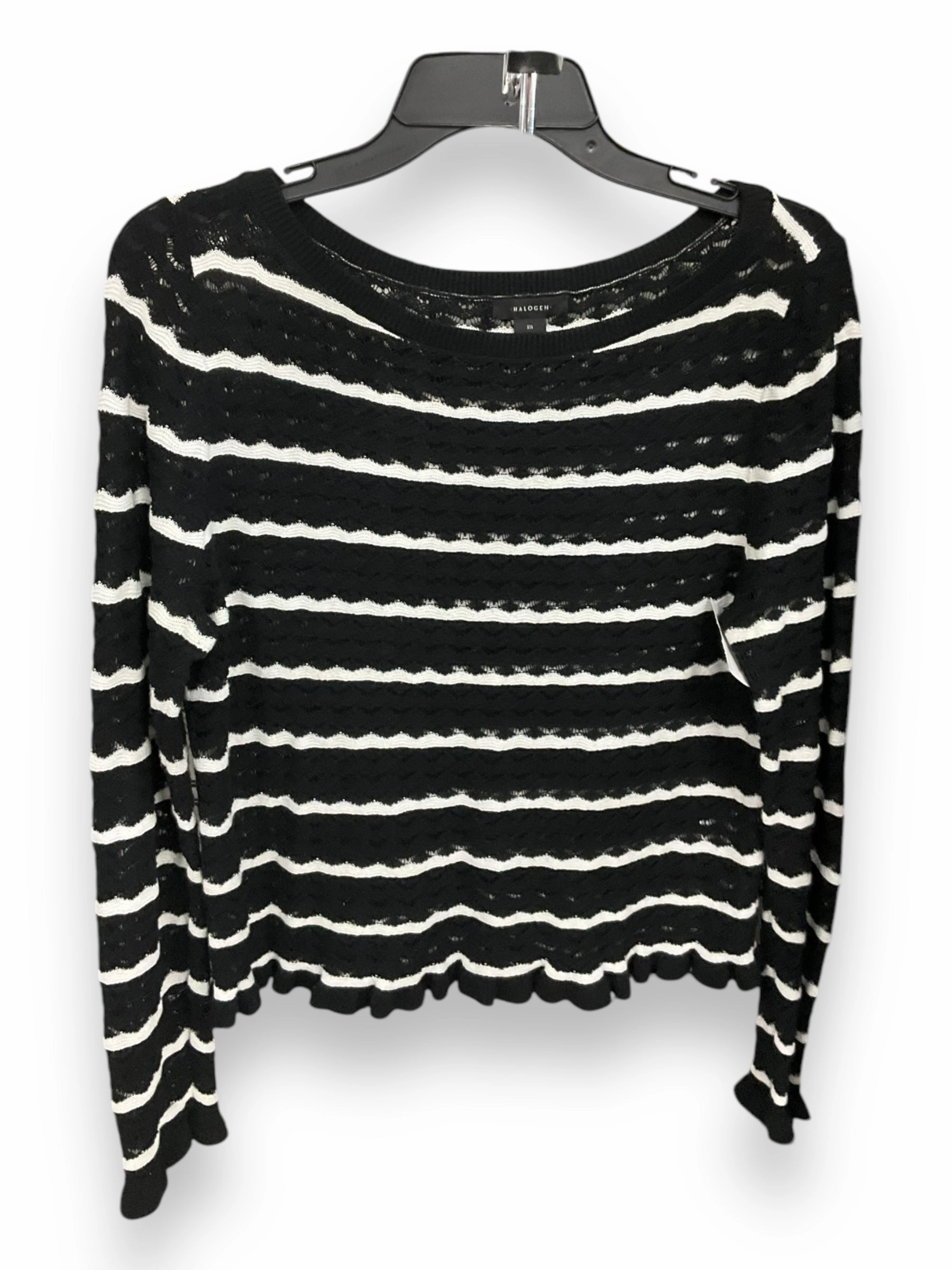 Sweater By Halogen In Striped Pattern, Size: M FlexibleJointConstruction Hero Fit