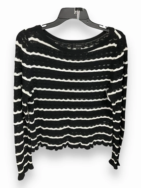 Sweater By Halogen In Striped Pattern, Size: M FlexibleJointConstruction Hero Fit